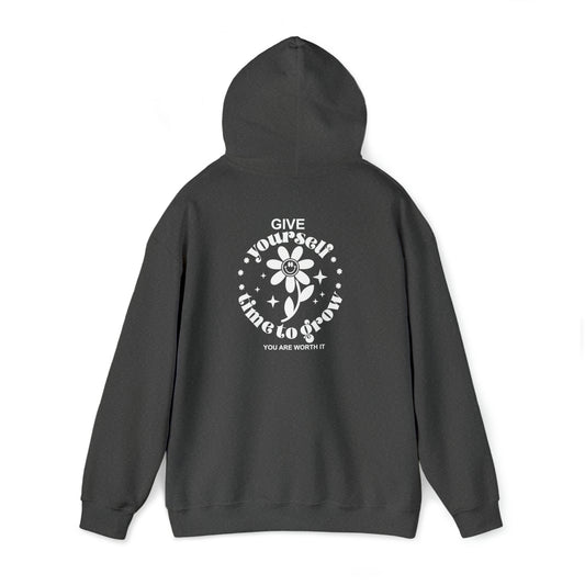 Give yourself time to grow- Unisex Heavy Blend™ Hooded Sweatshirt