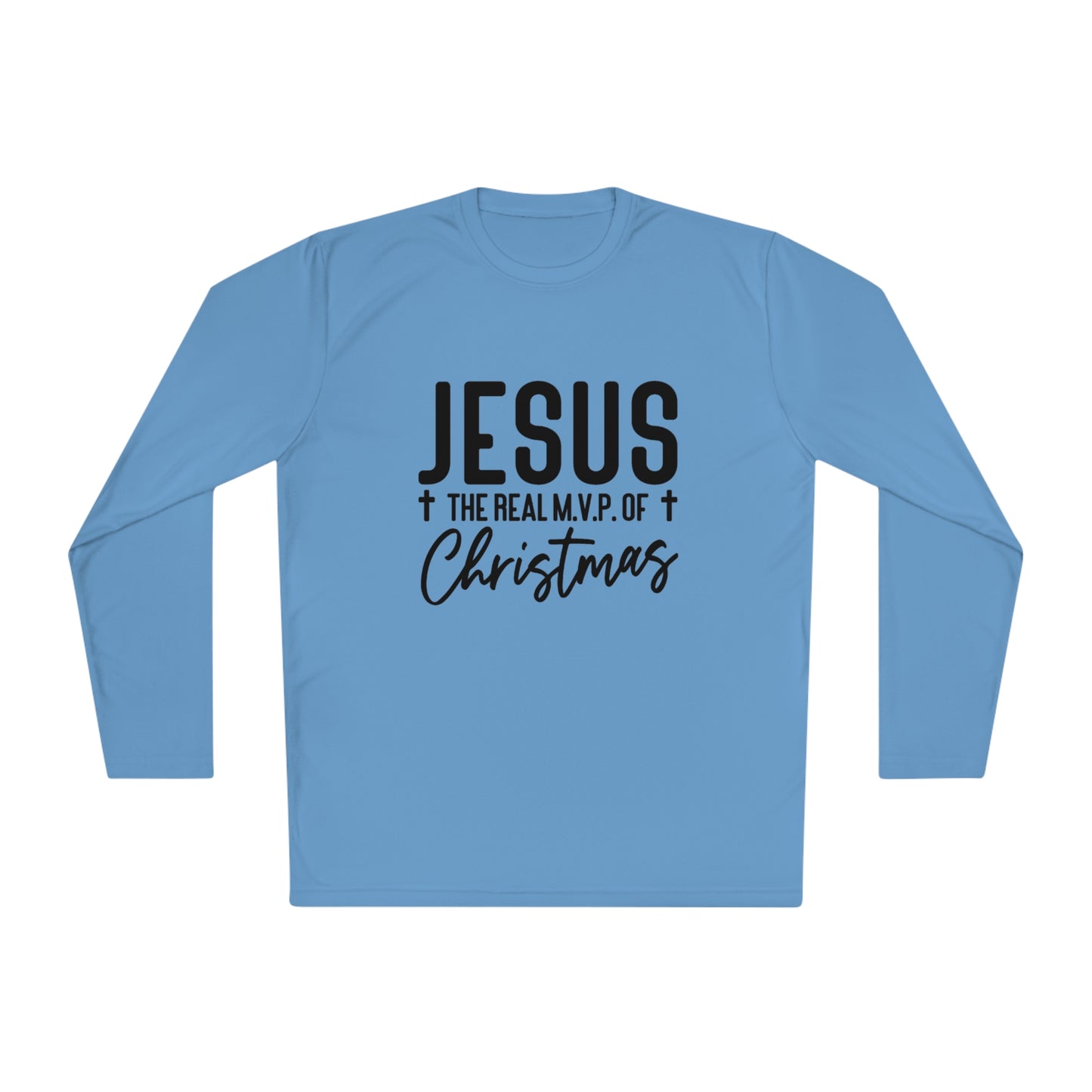 Jesus MVP of Christmas- Unisex Lightweight Long Sleeve Tee