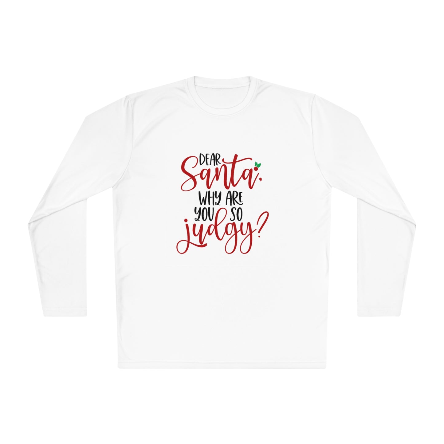 Judgy Santa- Unisex Lightweight Long Sleeve Tee