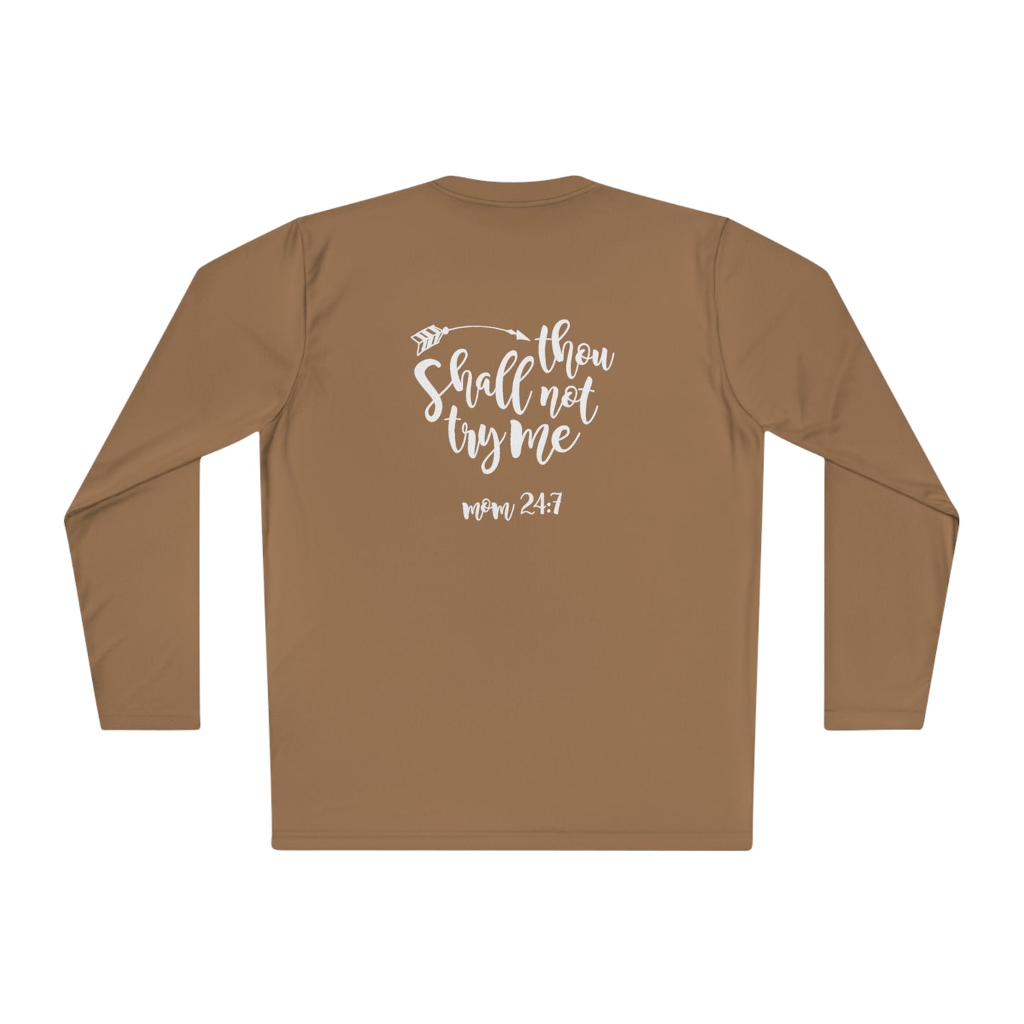 Thou shall not try me- Unisex Lightweight Long Sleeve Tee