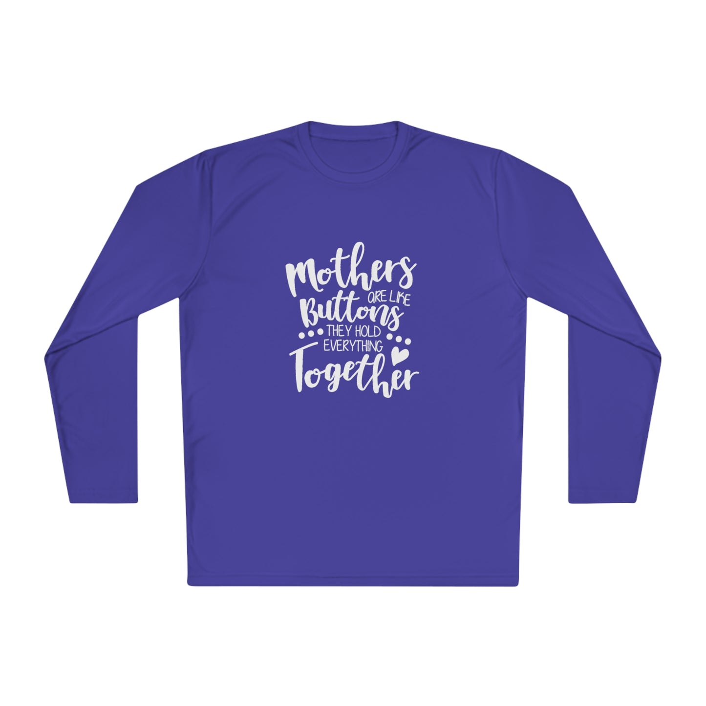 Mom's are like buttons - Unisex Lightweight Long Sleeve Tee