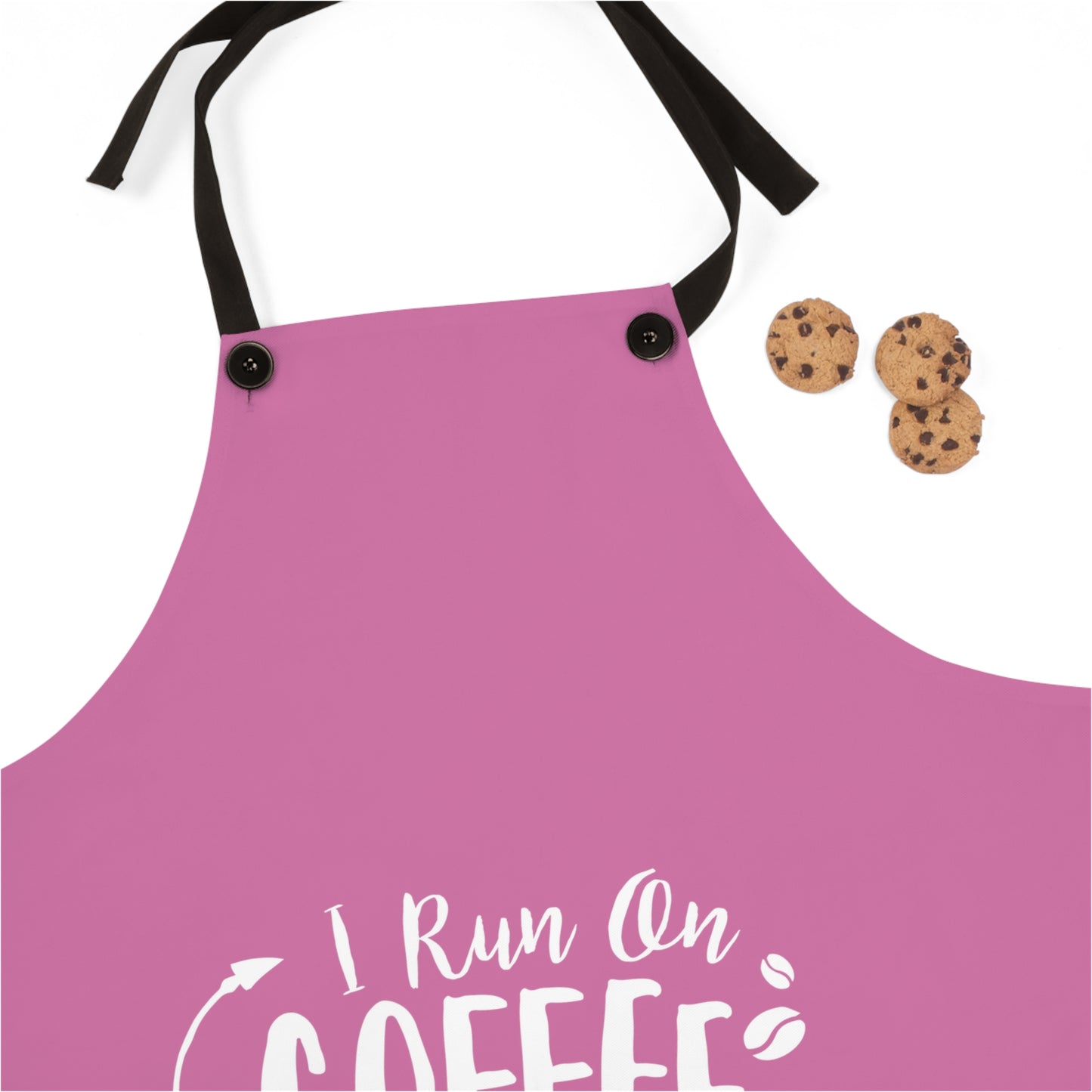 I run off coffee chaos and cuss words- Apron (AOP)