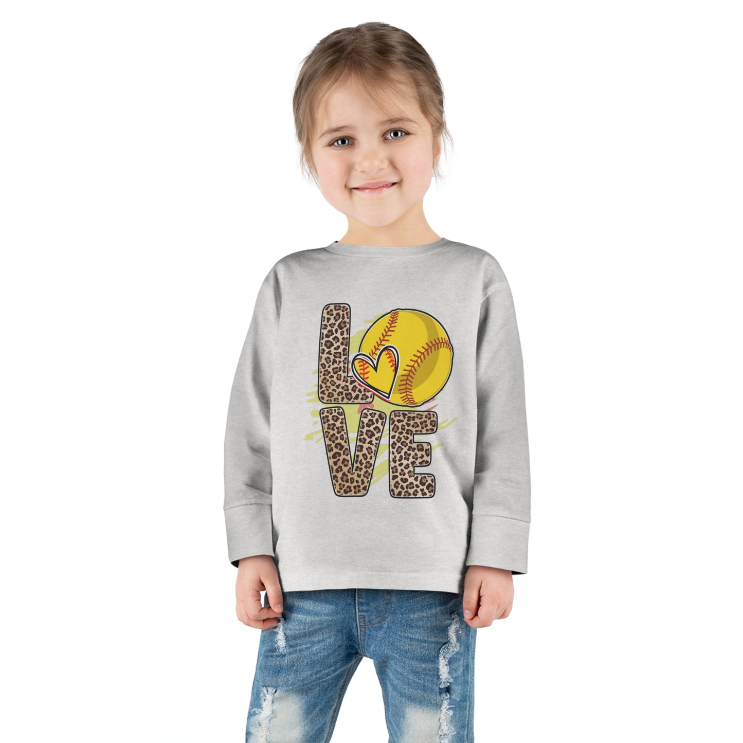 I love Baseball-Toddler Long Sleeve Tee