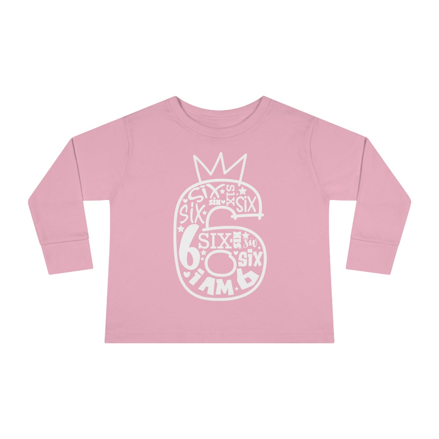 I'm six-Toddler Long Sleeve Tee