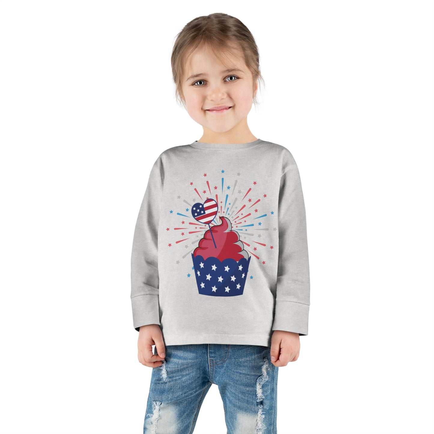 Independant cupcake-Toddler Long Sleeve Tee