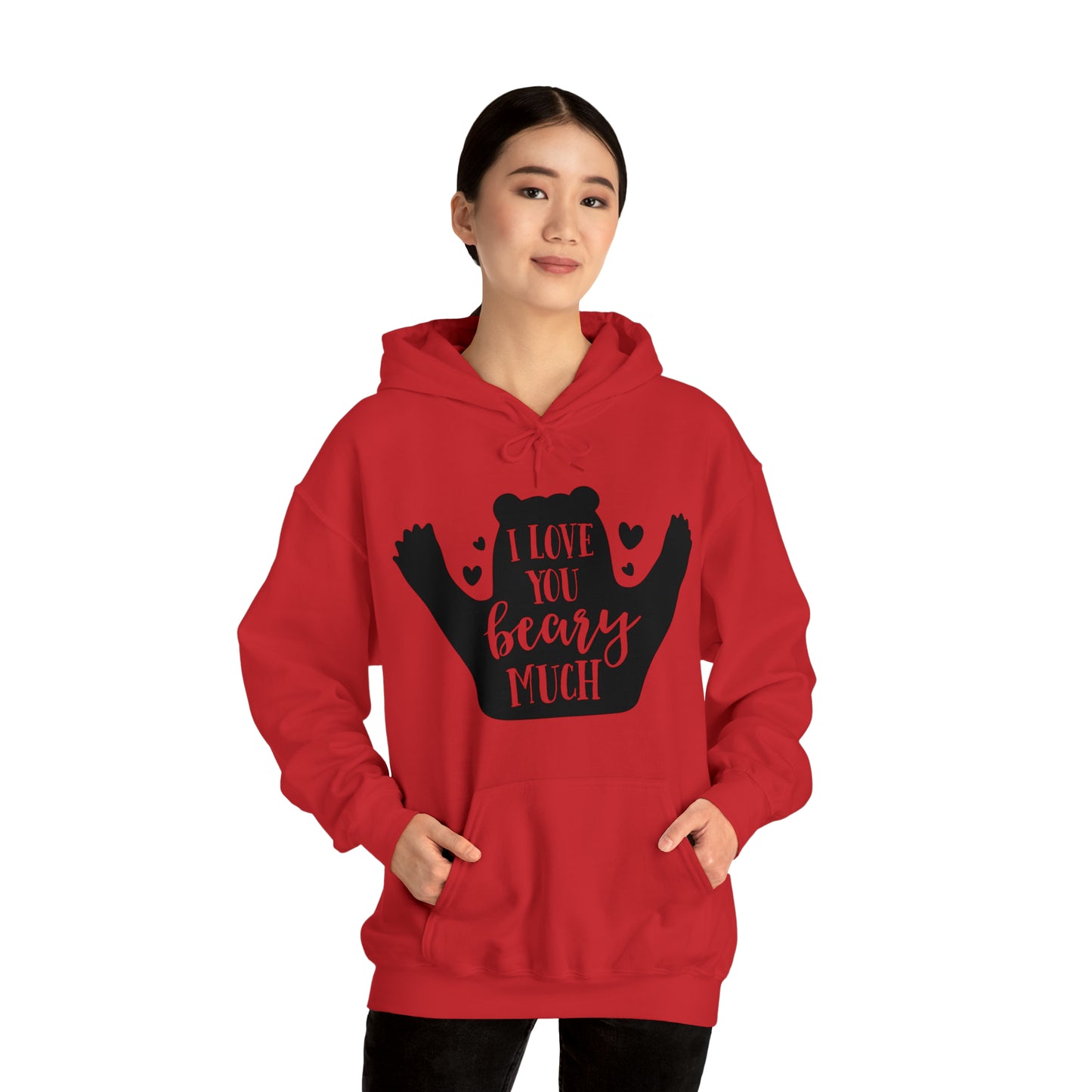 I love you Beary much- Unisex Heavy Blend™ Hooded Sweatshirt