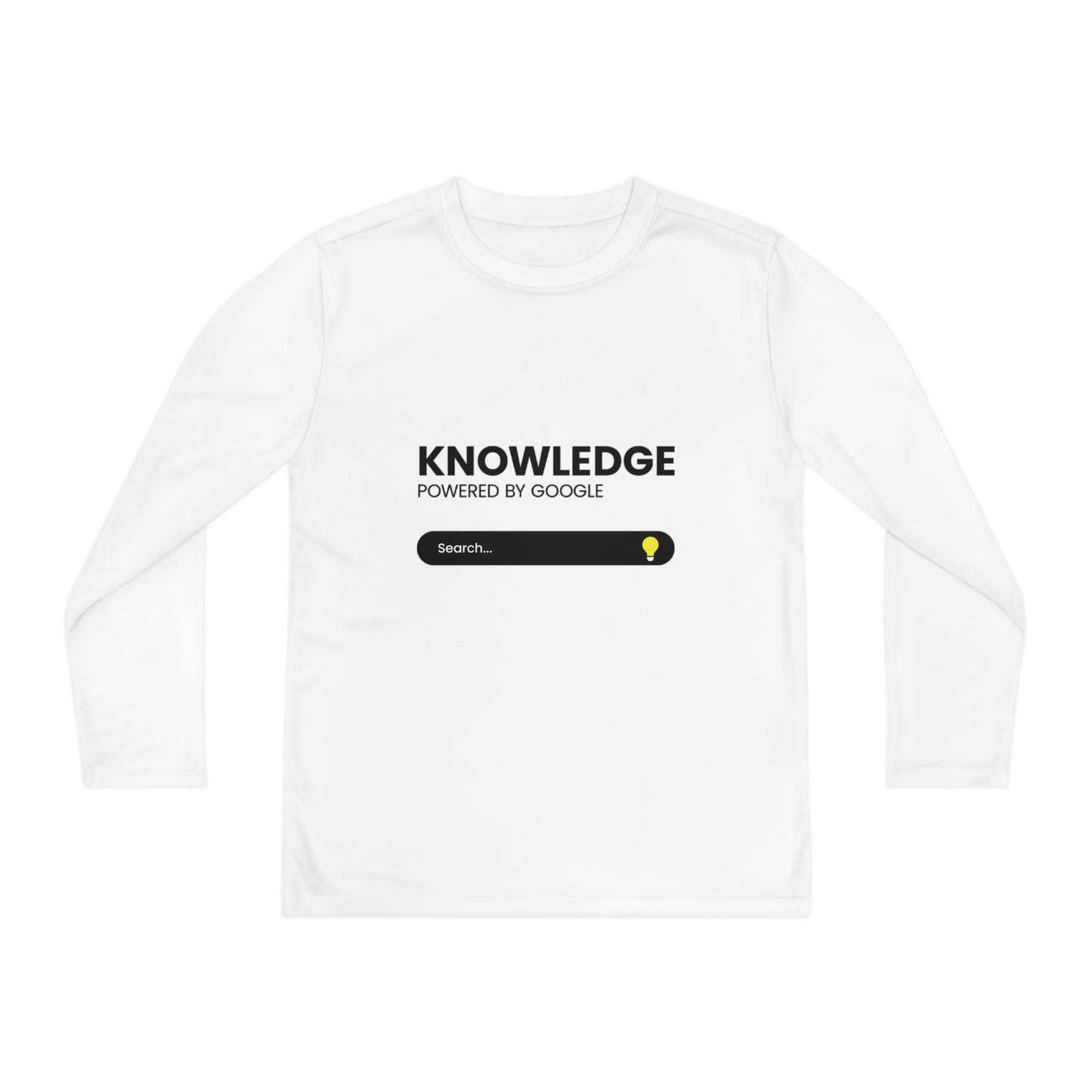 Powered by Google-Youth Long Sleeve Competitor Tee