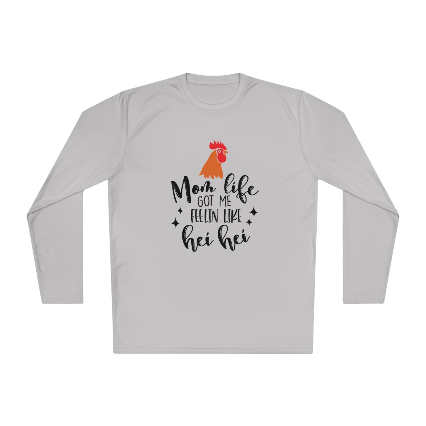 Mom life- Rooster- Unisex Lightweight Long Sleeve Tee