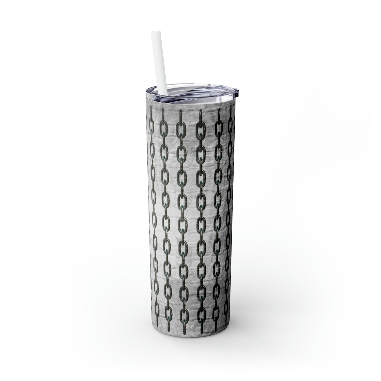 Chains- Skinny Tumbler with Straw, 20oz