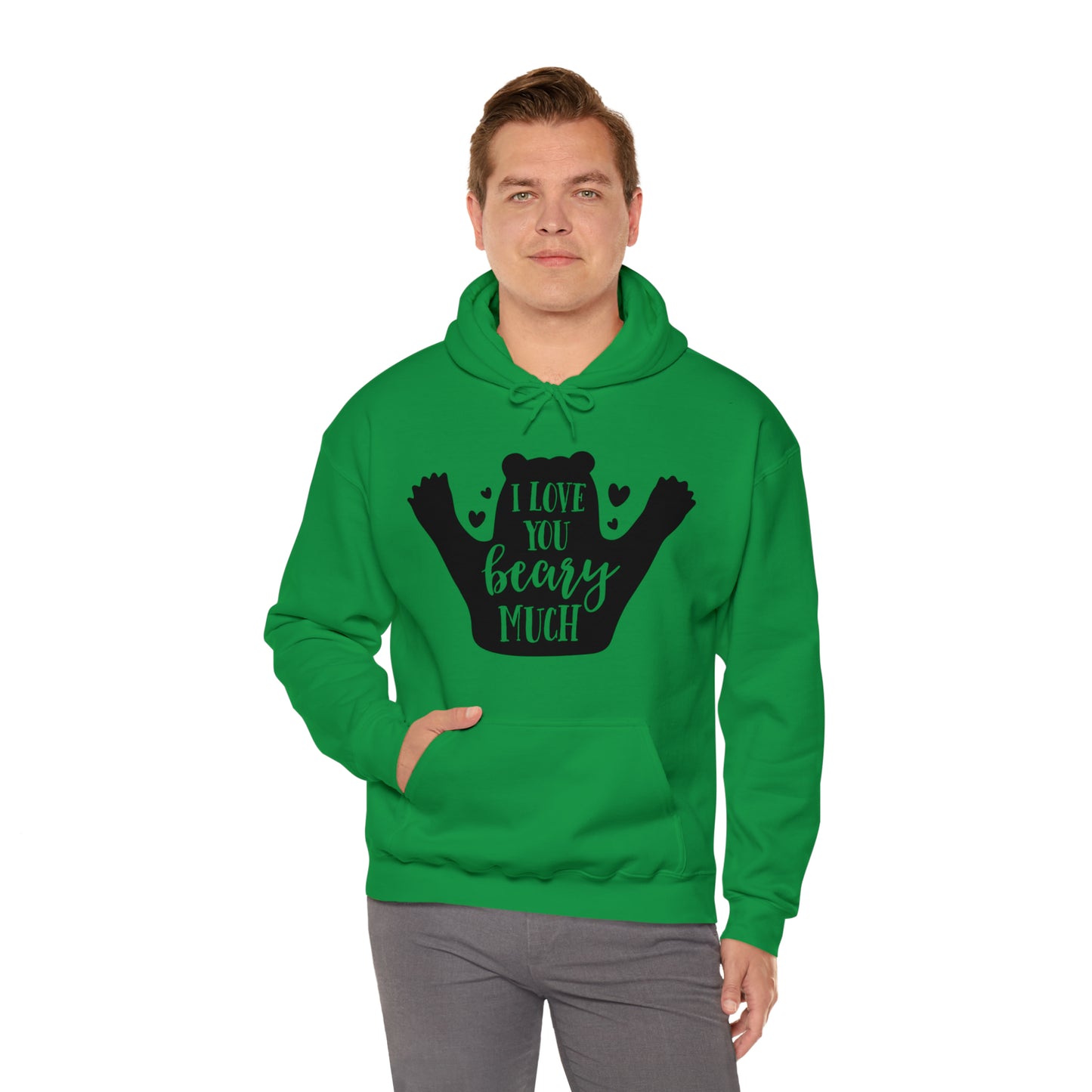 I love you Beary much- Unisex Heavy Blend™ Hooded Sweatshirt