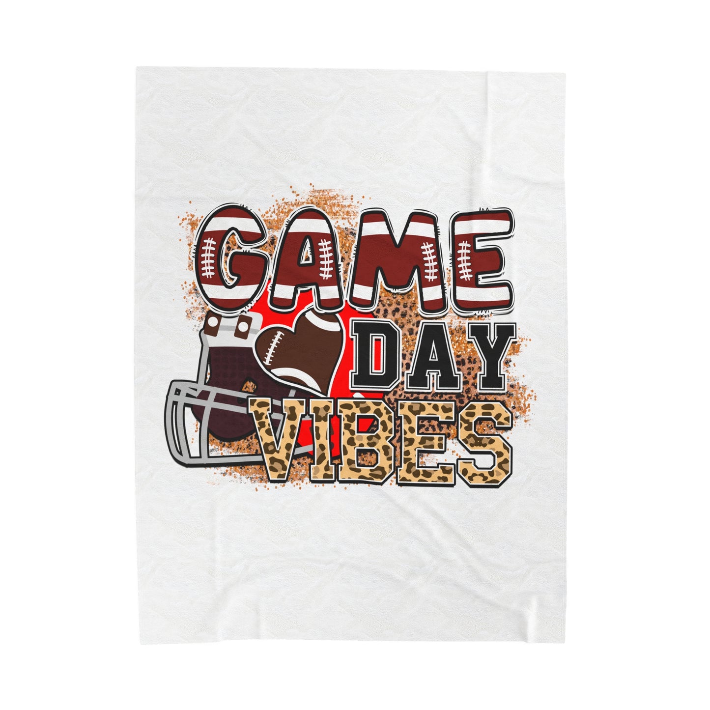 Game Day Vibez-Velveteen Plush Blanket