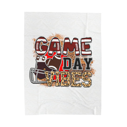 Game Day Vibez-Velveteen Plush Blanket