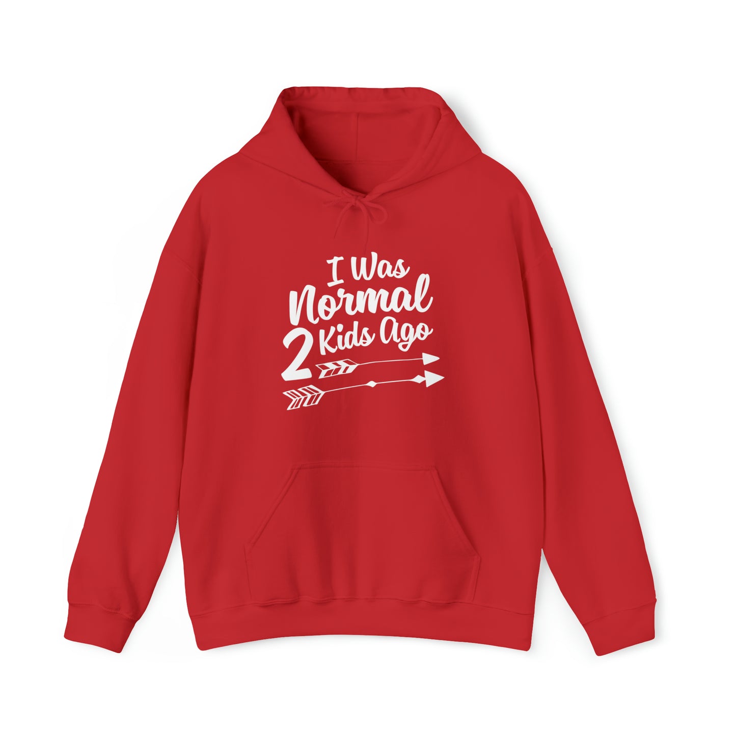 I was normal two kids ago- Unisex Heavy Blend™ Hooded Sweatshirt