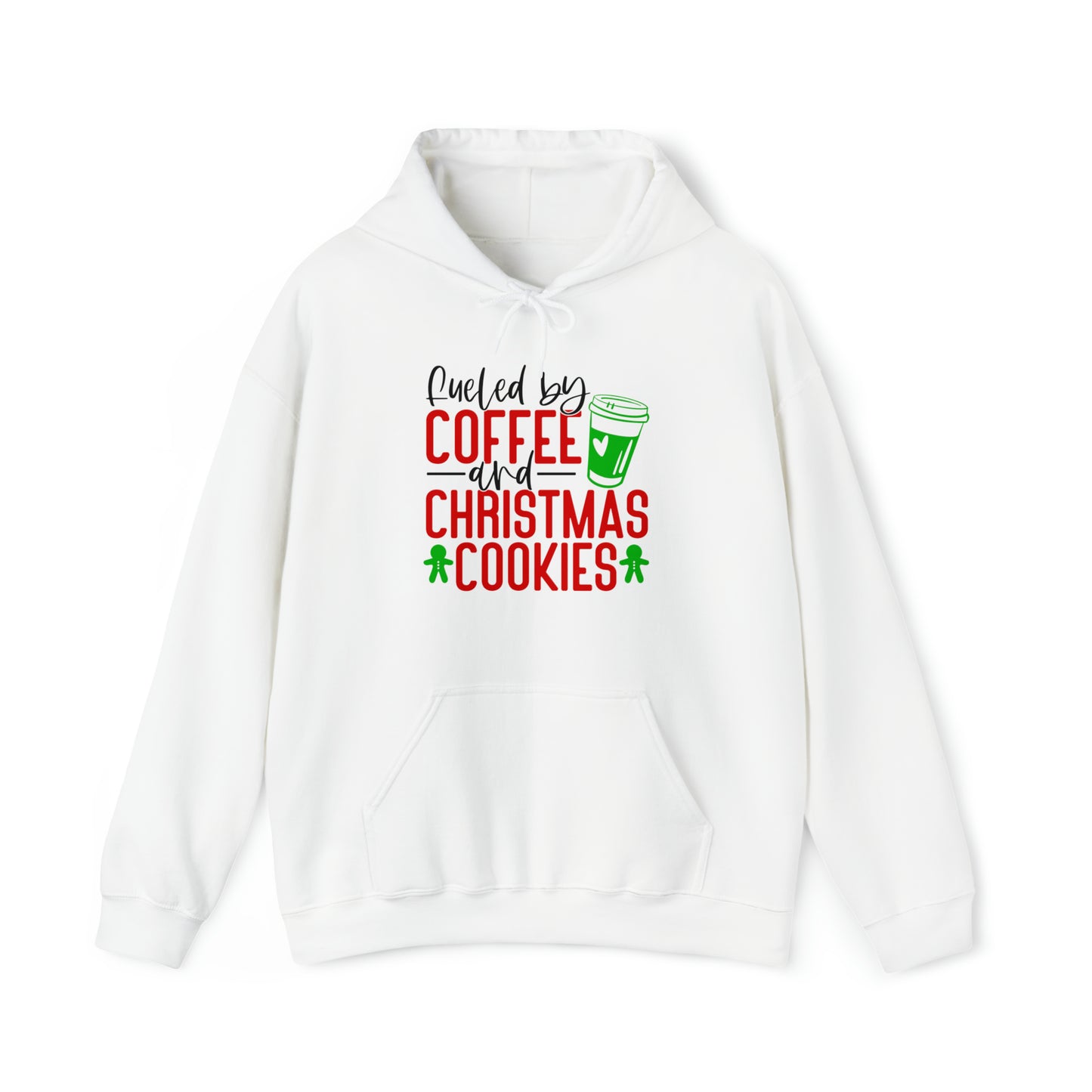 Fueled by coffee and Christmas cookies - Unisex Heavy Blend™ Hooded Sweatshirt