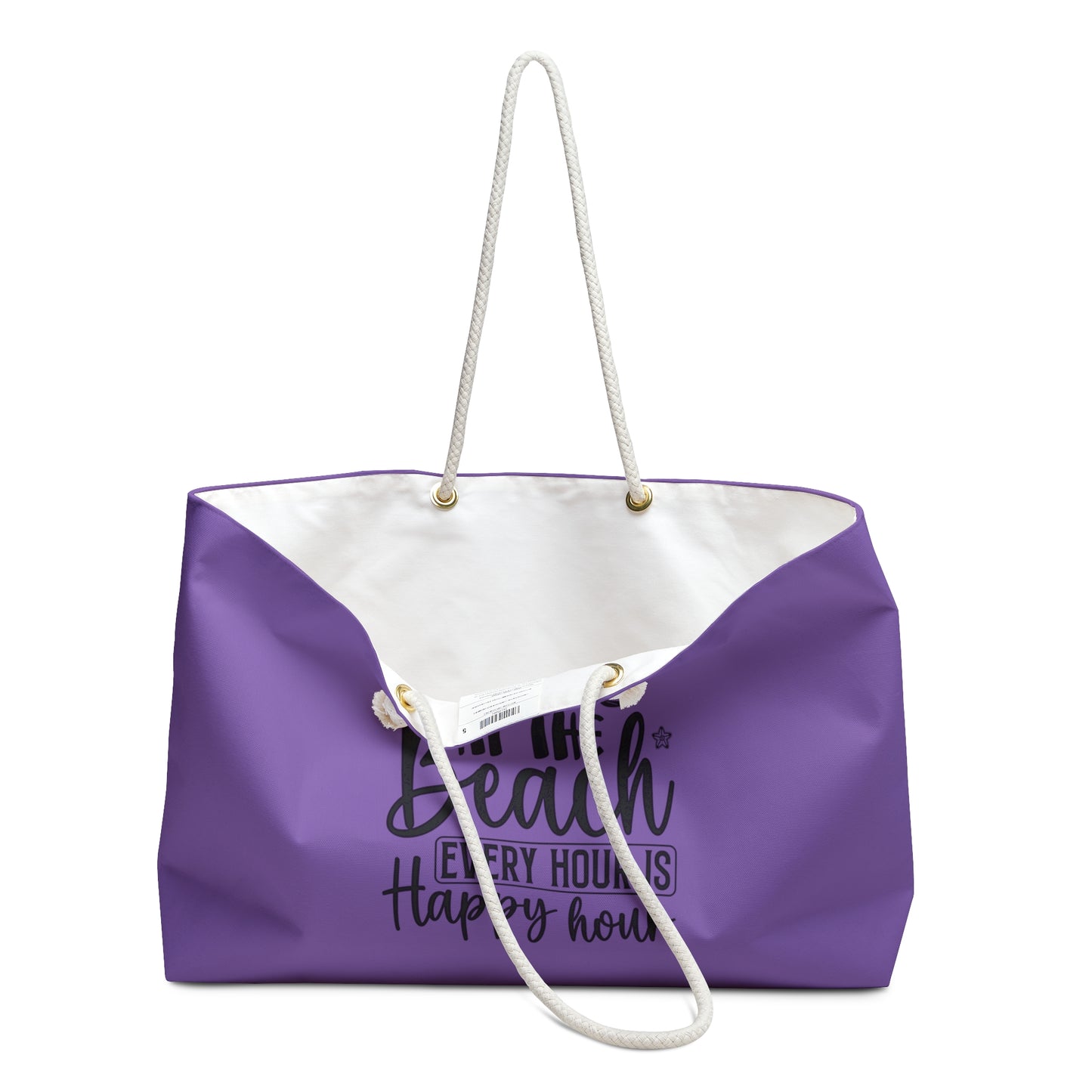 At the beach every hour is happy hour- Weekender Bag