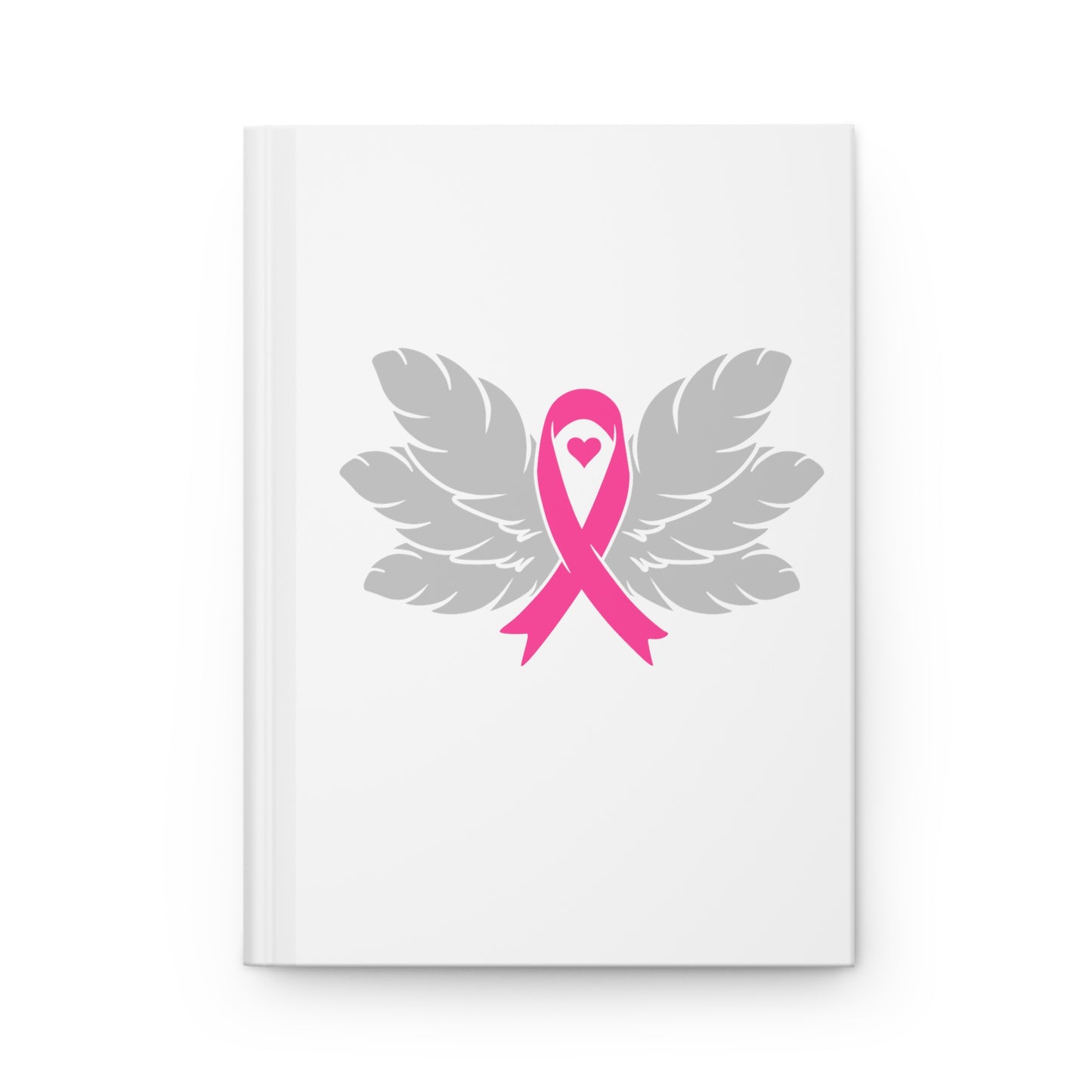 Breast Cancer Feathers- Hardcover Journal Matte