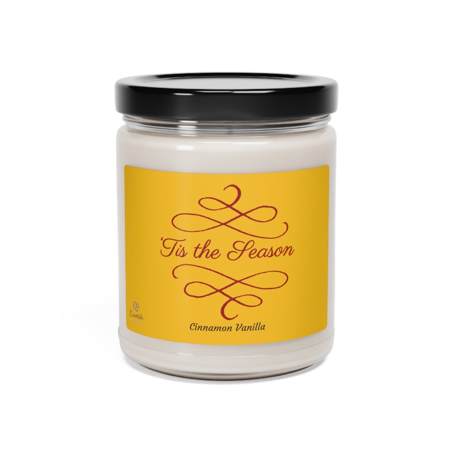 Tis the Season-Vanilla & Cinnamon Scented Soy Candle,