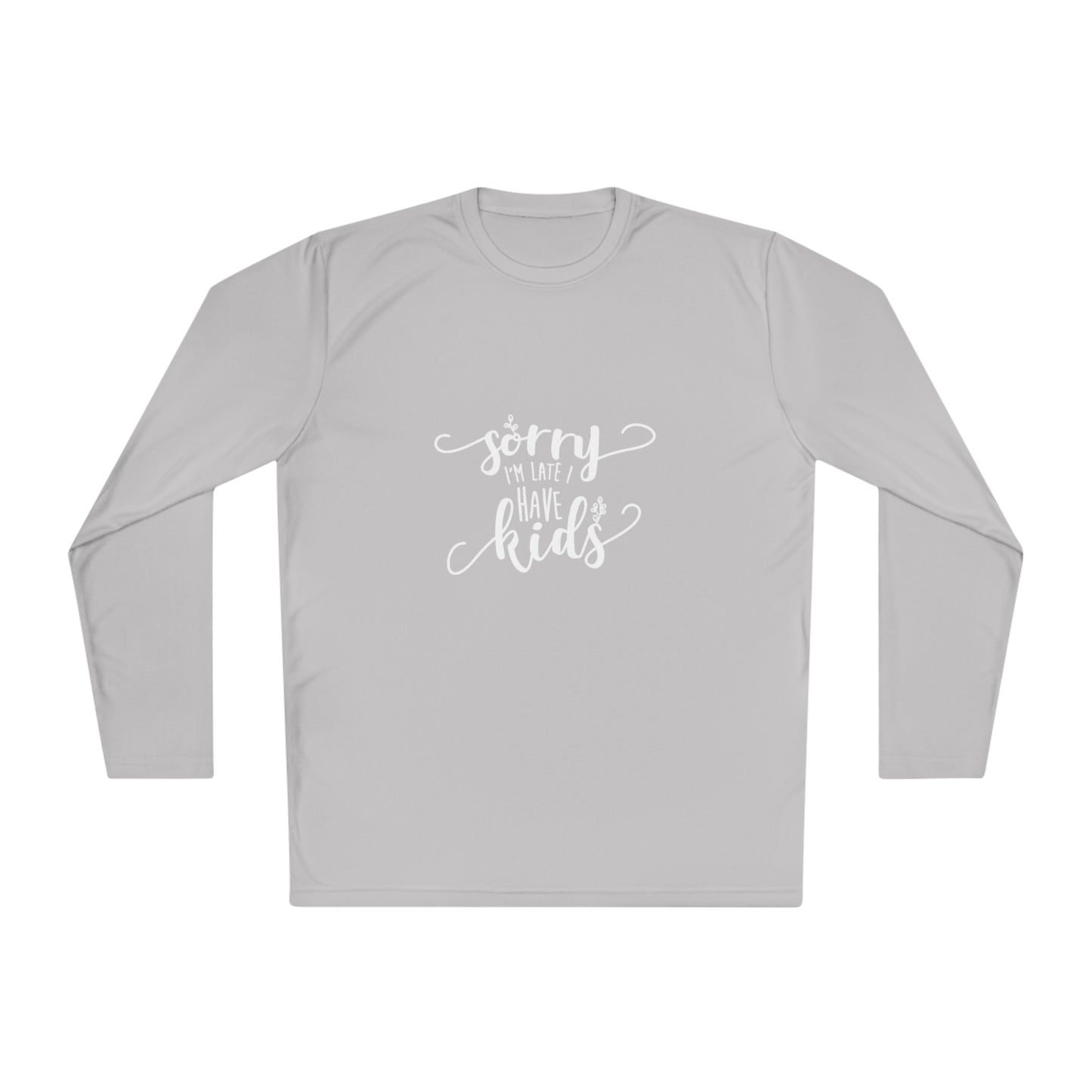 Sorry I'm late, I have kids- Unisex Lightweight Long Sleeve Tee