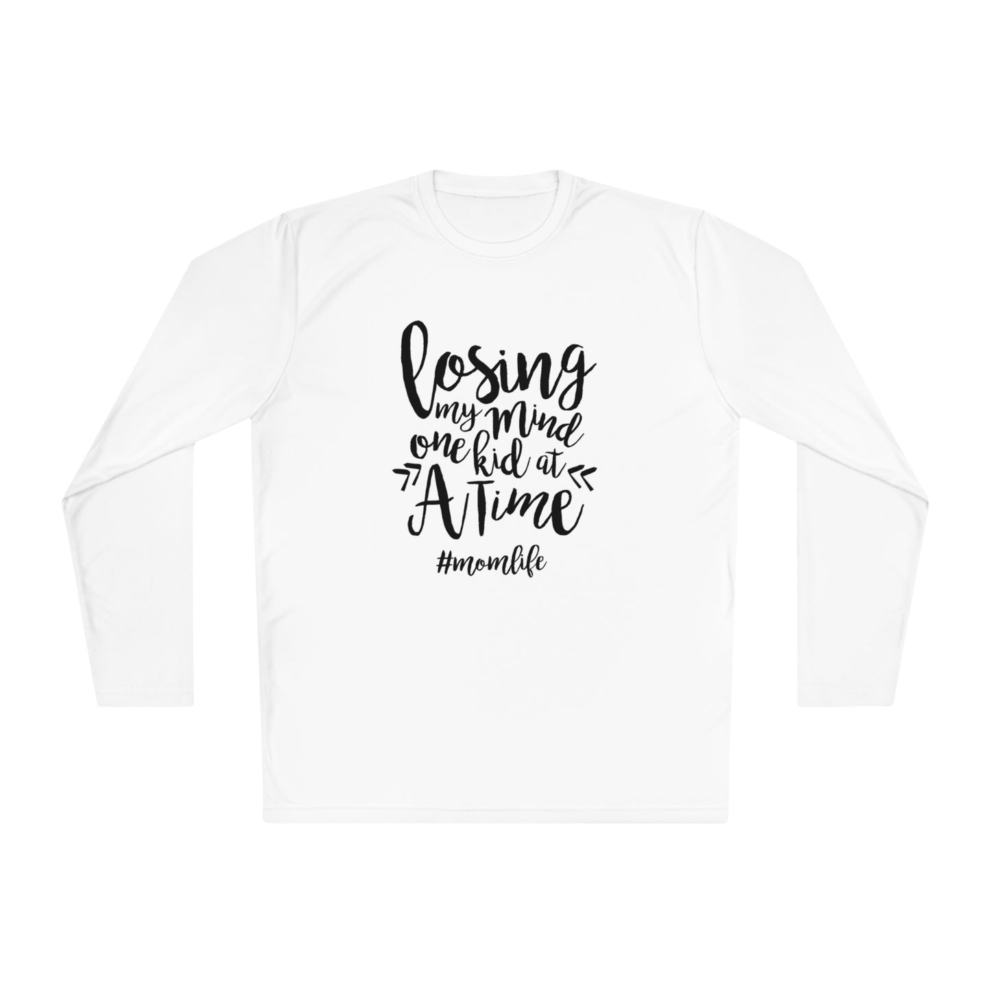 Losing my mind, one kid at a time- Unisex Lightweight Long Sleeve Tee