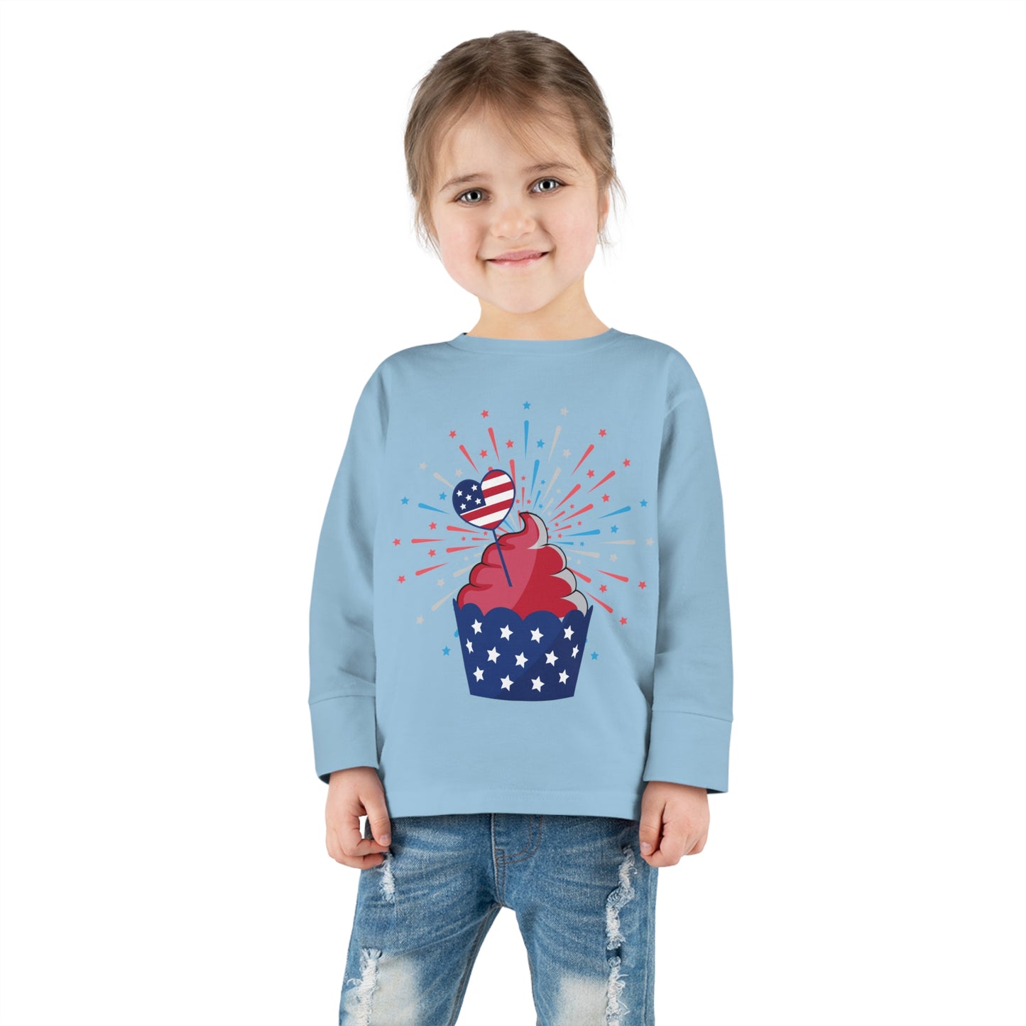 Independant cupcake-Toddler Long Sleeve Tee