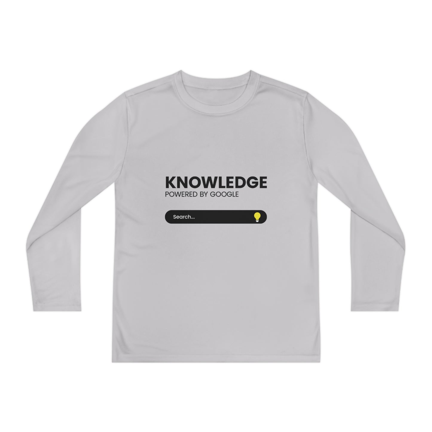 Powered by Google-Youth Long Sleeve Competitor Tee