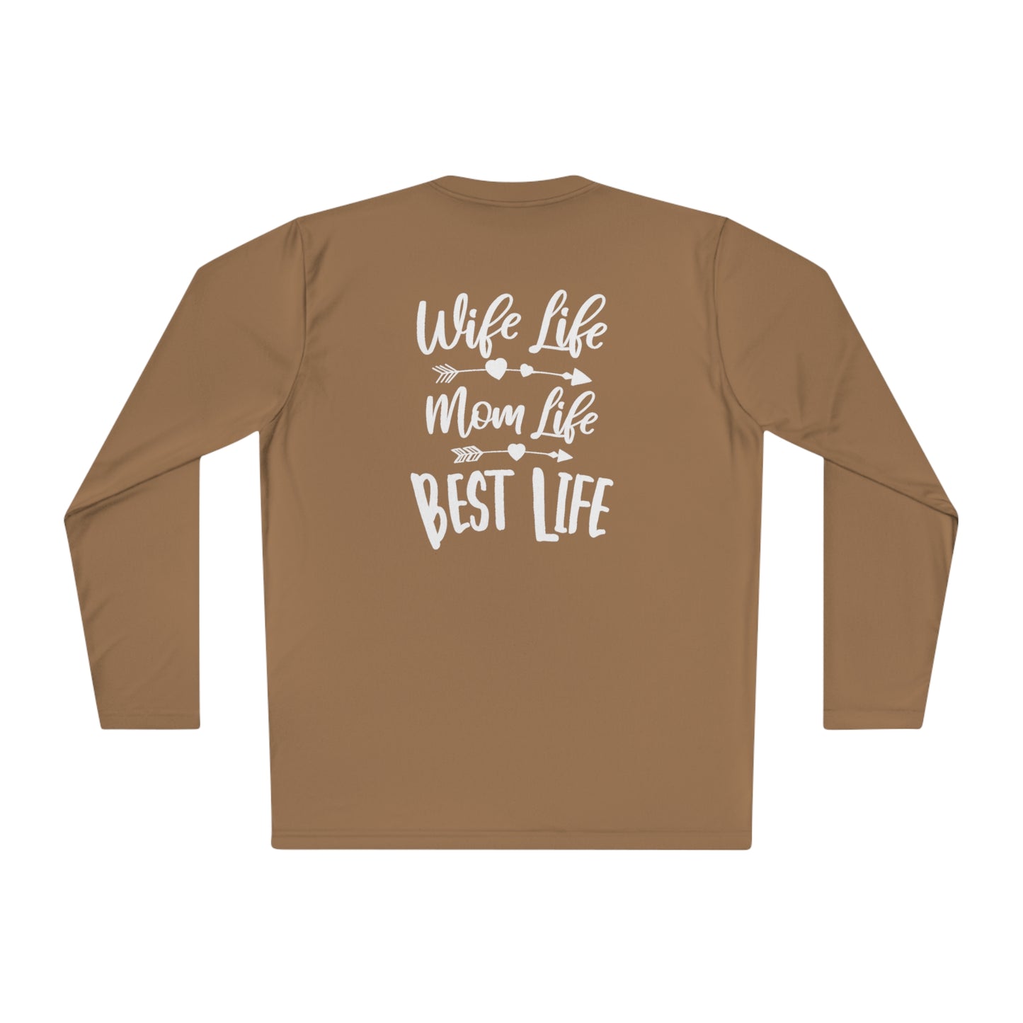 Wife Life, Mom Life- Unisex Lightweight Long Sleeve Tee