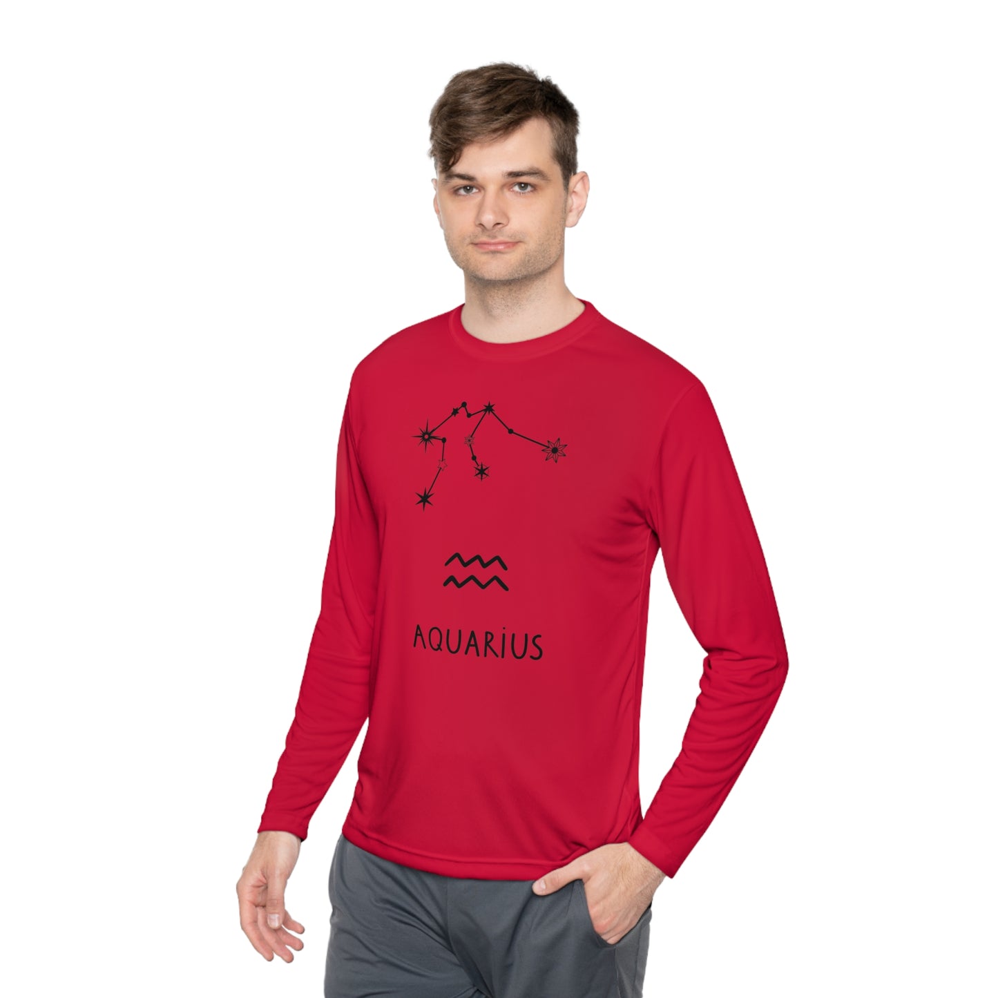 AQUARIUS STARS- Unisex Lightweight Long Sleeve Tee