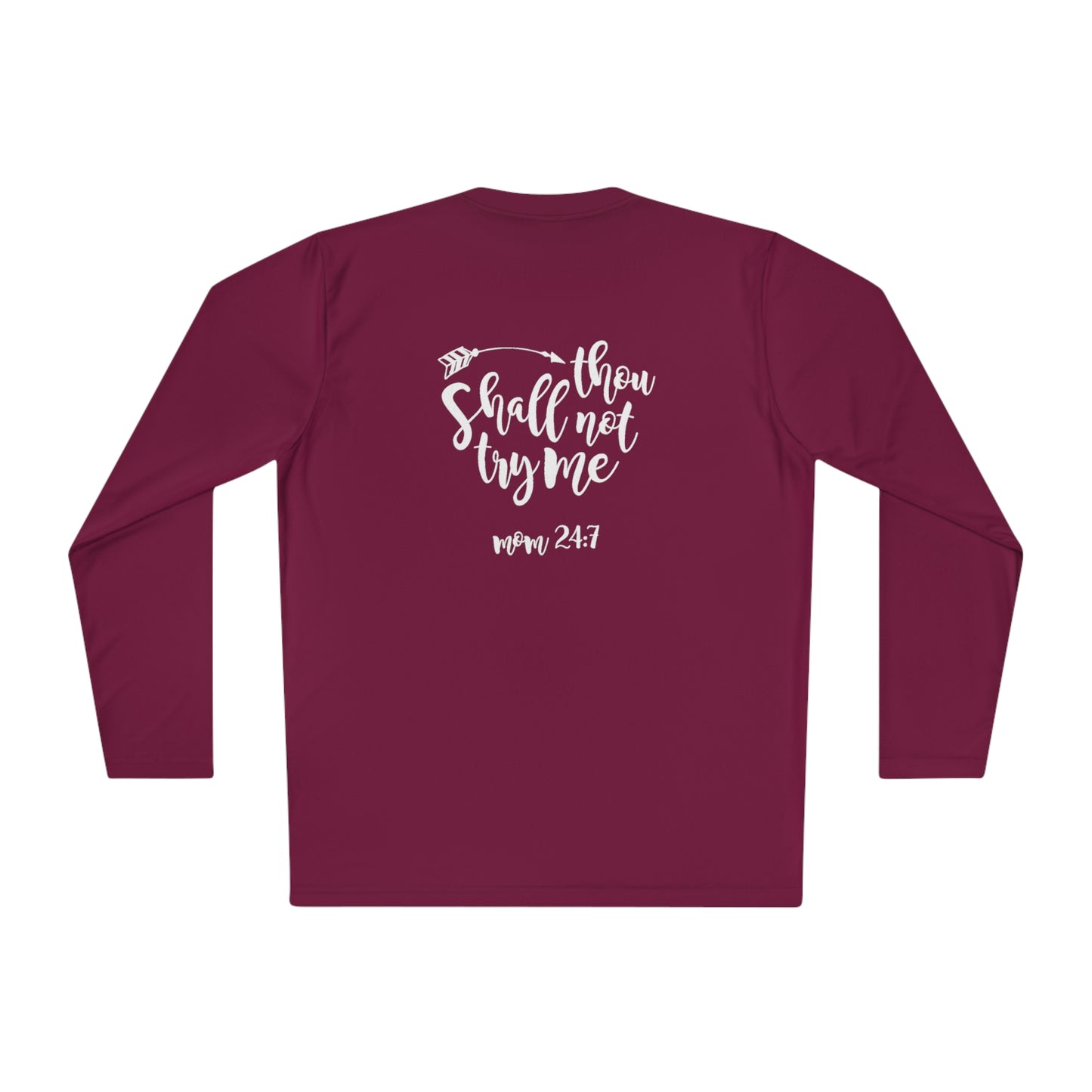 Thou shall not try me- Unisex Lightweight Long Sleeve Tee