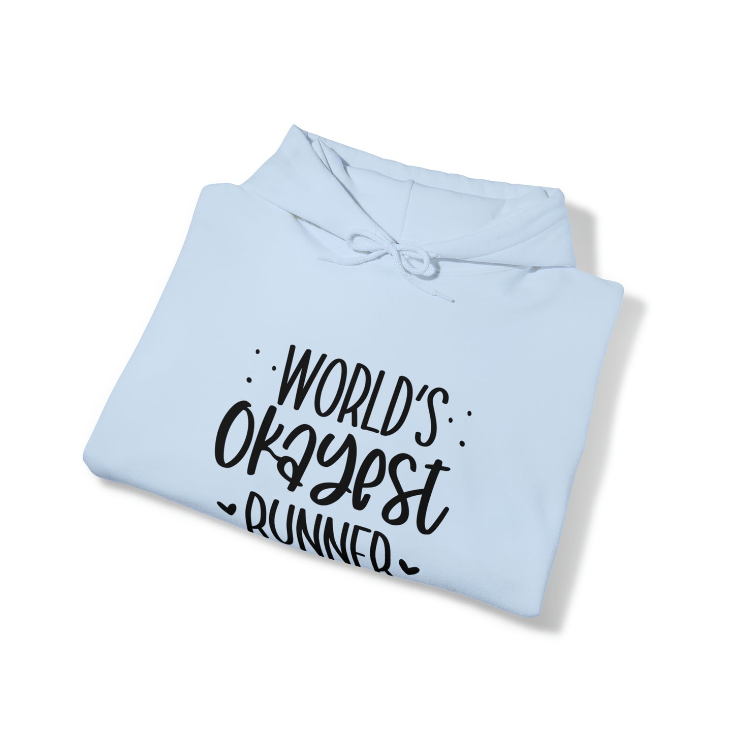 World's Okayest runner- Unisex Heavy Blend™ Hooded Sweatshirt