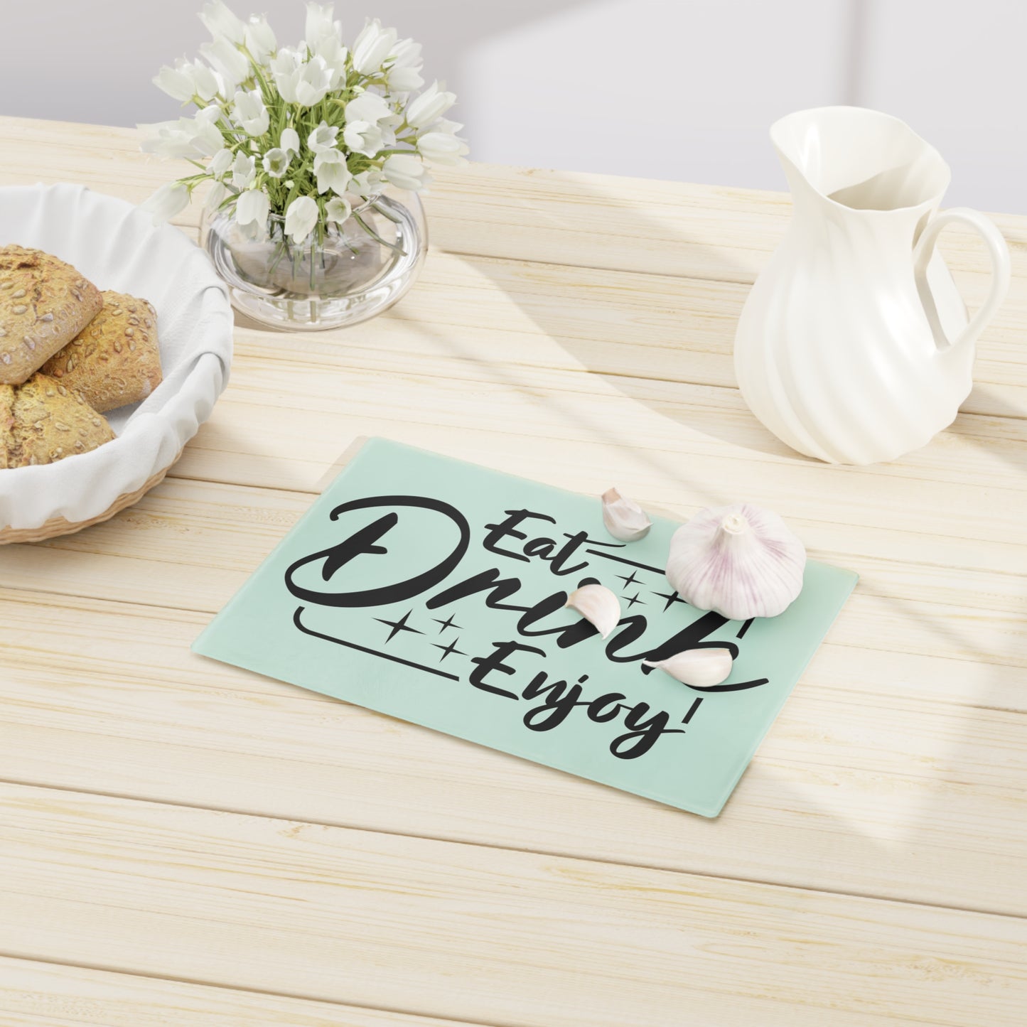 Eat Drink and Enjoy- Cutting Board