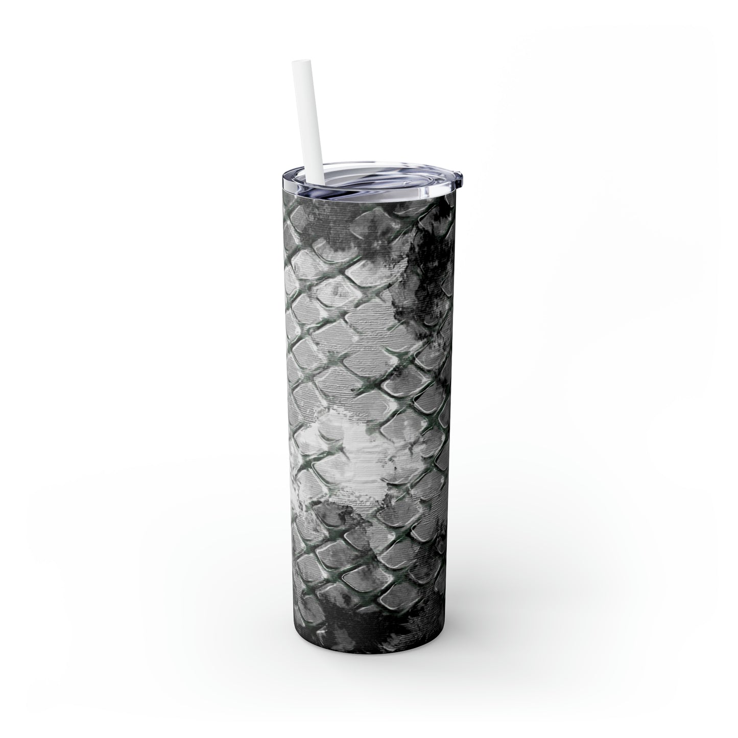 Metalic Skins- Skinny Tumbler with Straw, 20oz