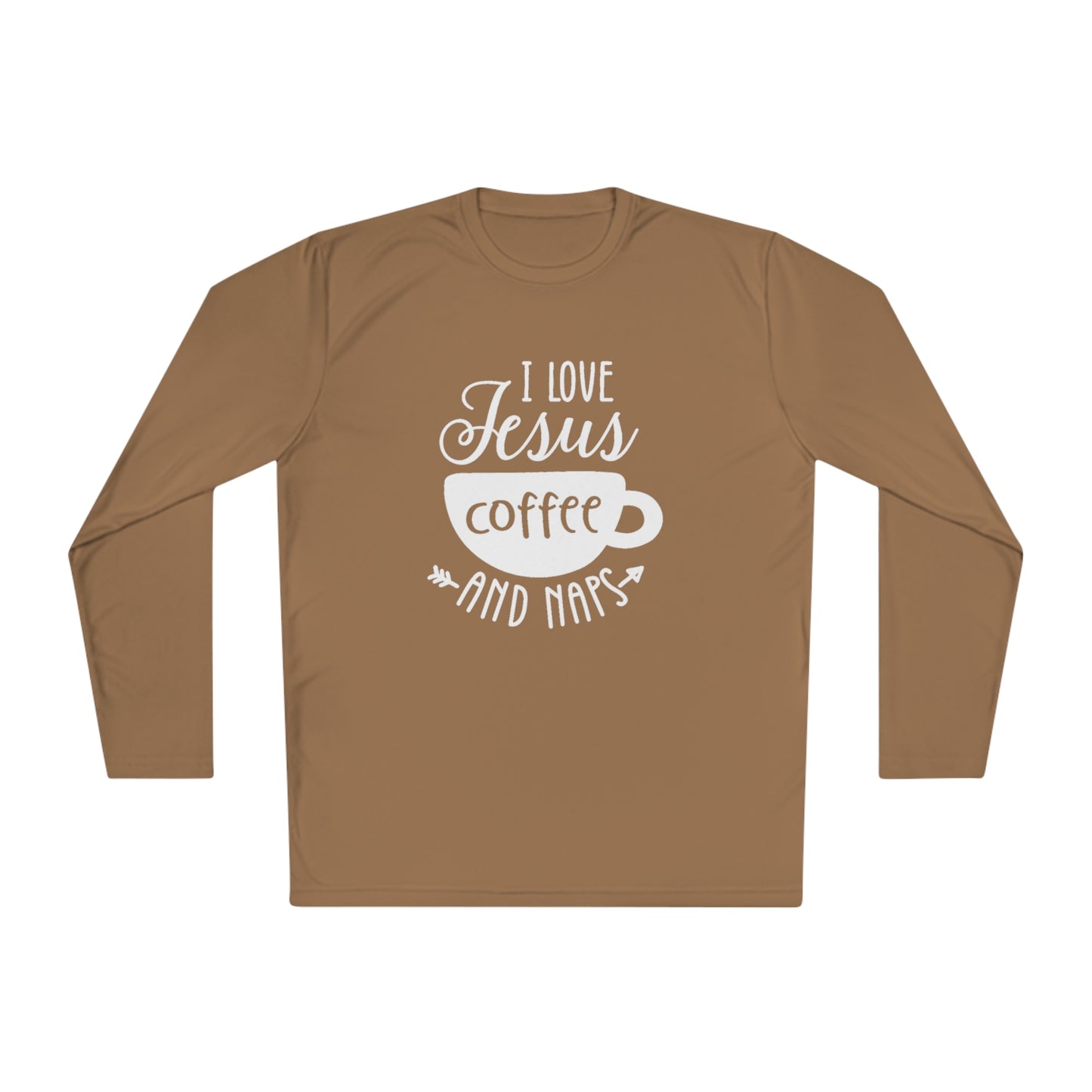 I love Jesus coffee and naps - Unisex Lightweight Long Sleeve Tee