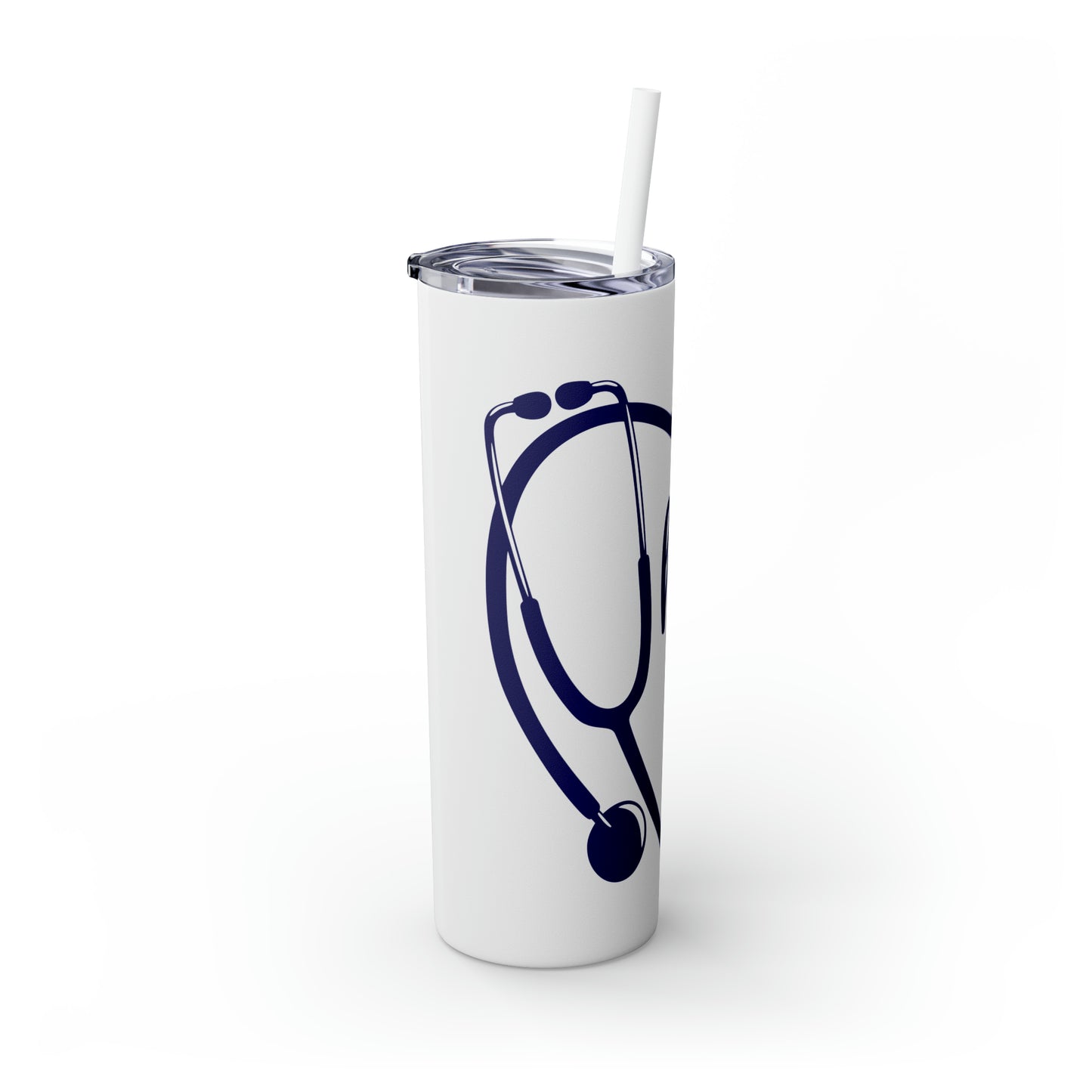 Hero-Skinny Tumbler with Straw, 20oz