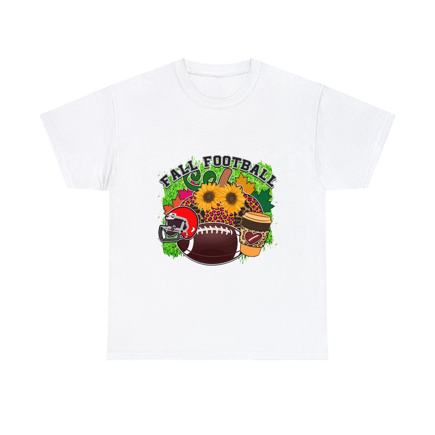 Fall Football- Unisex Heavy Cotton Tee