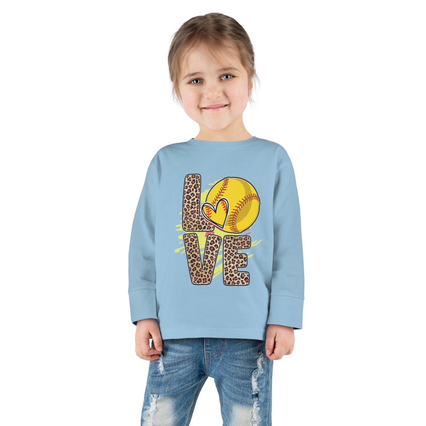 I love Baseball-Toddler Long Sleeve Tee