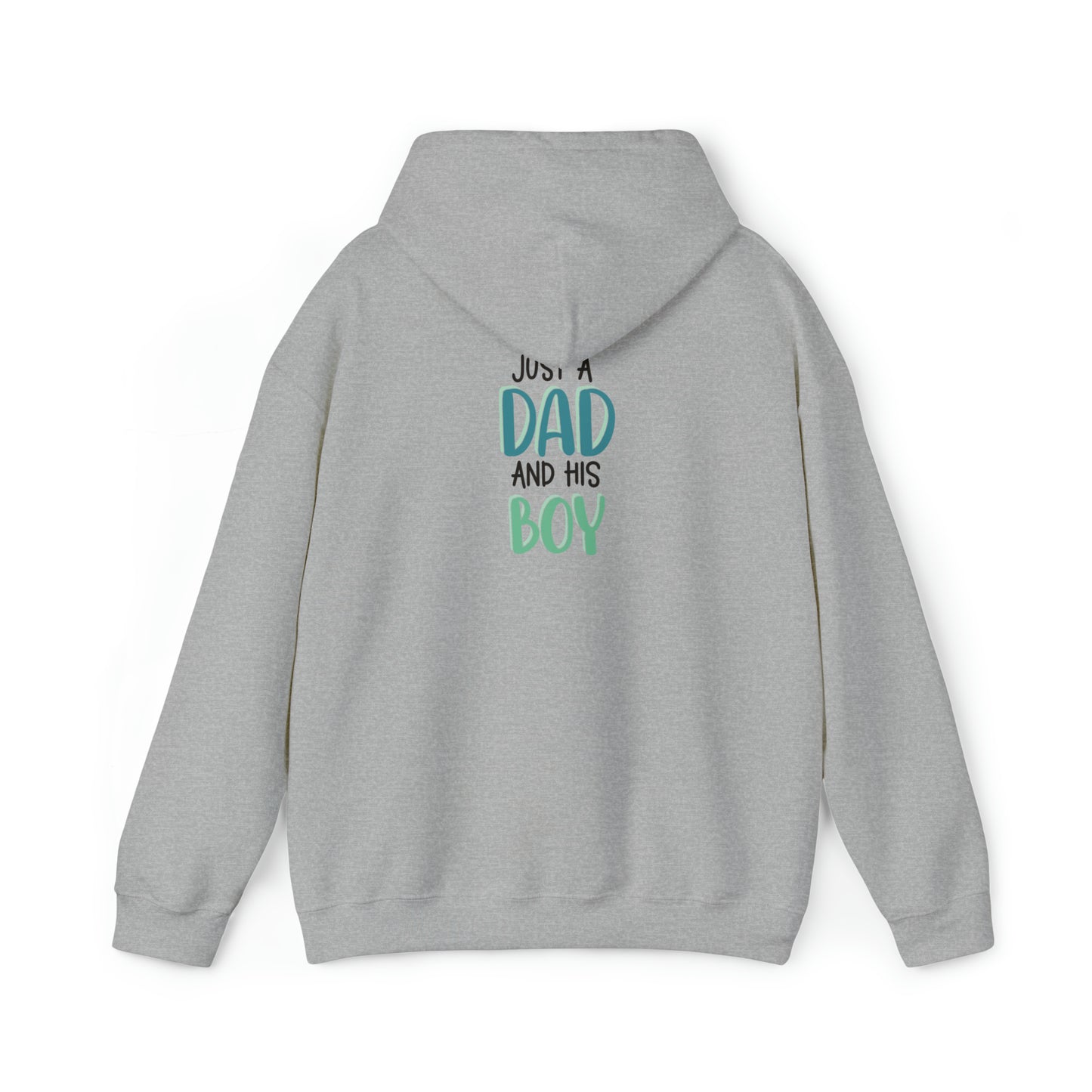 Just a dad and his boy- Unisex Heavy Blend™ Hooded Sweatshirt