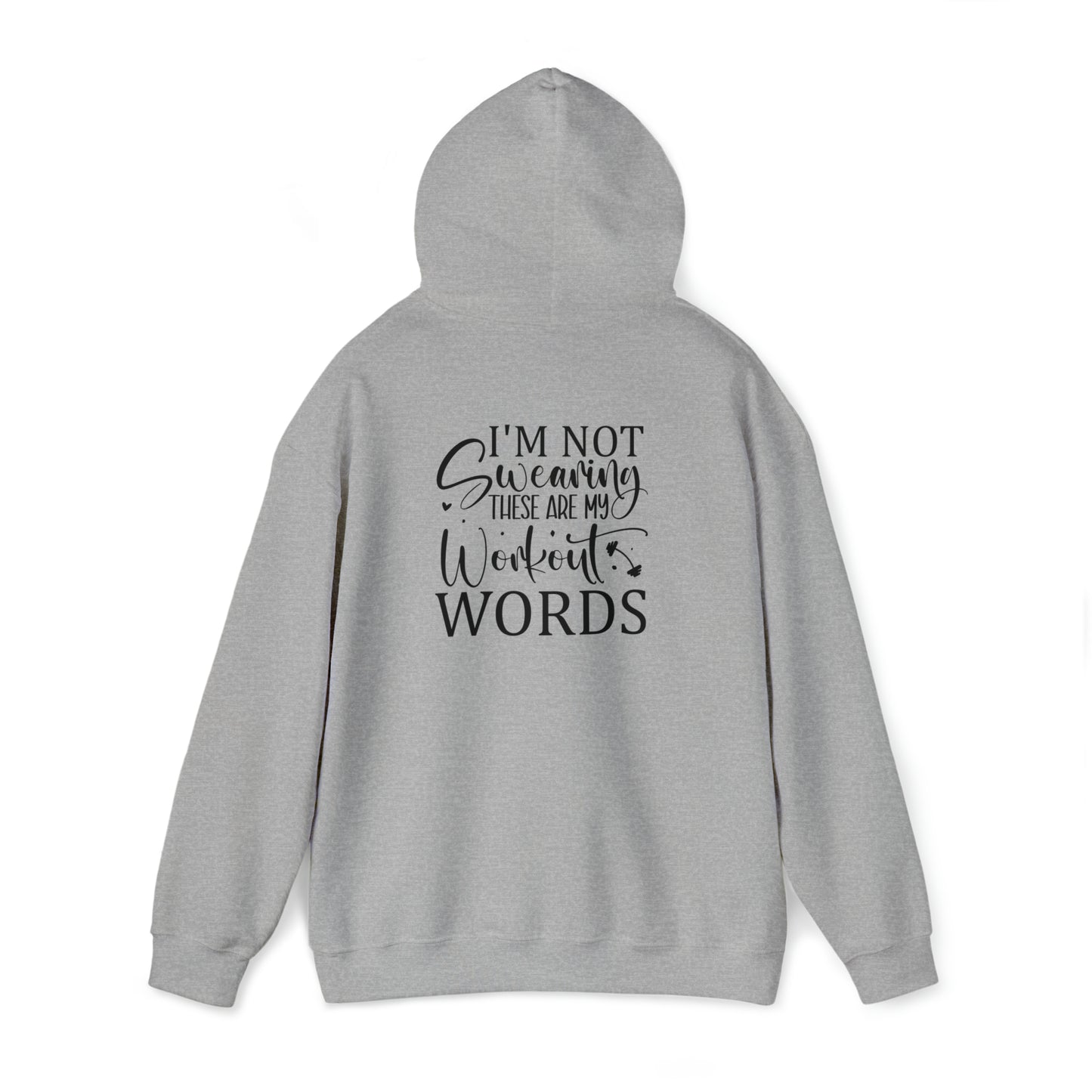 Workout words- Unisex Heavy Blend™ Hooded Sweatshirt