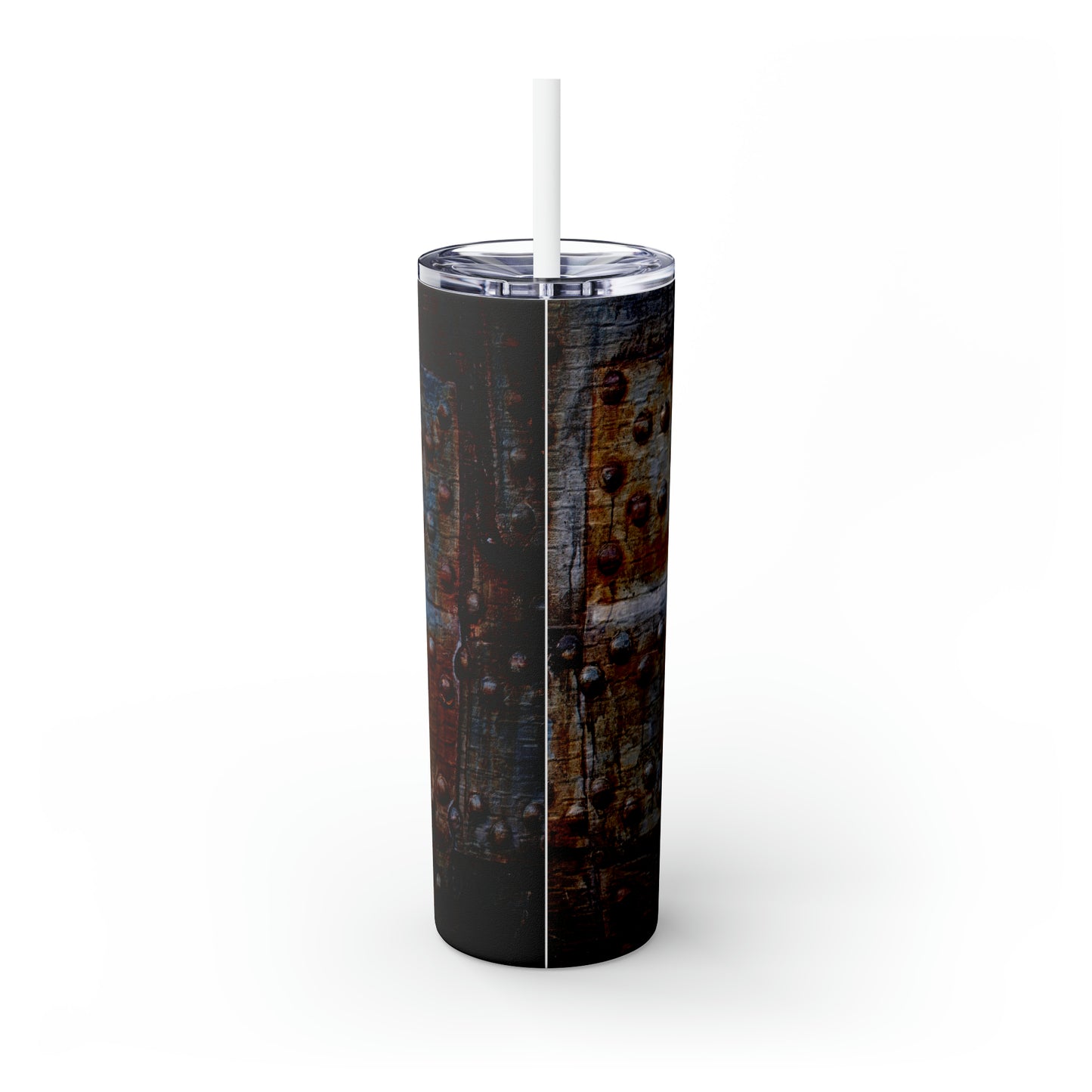 Rustic- Skinny Tumbler with Straw, 20oz