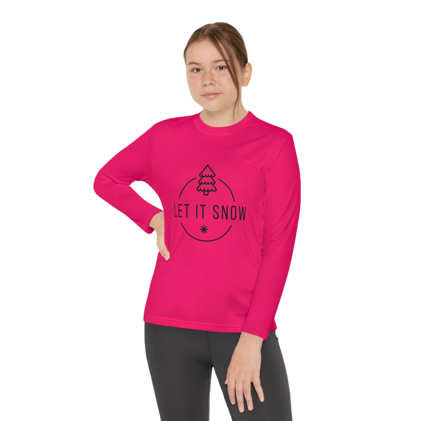 Let it snow- Youth Long Sleeve Competitor Tee