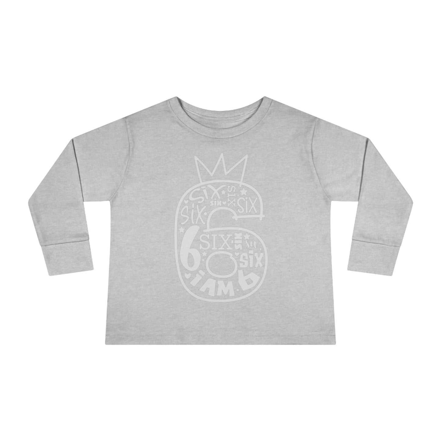 I'm six-Toddler Long Sleeve Tee