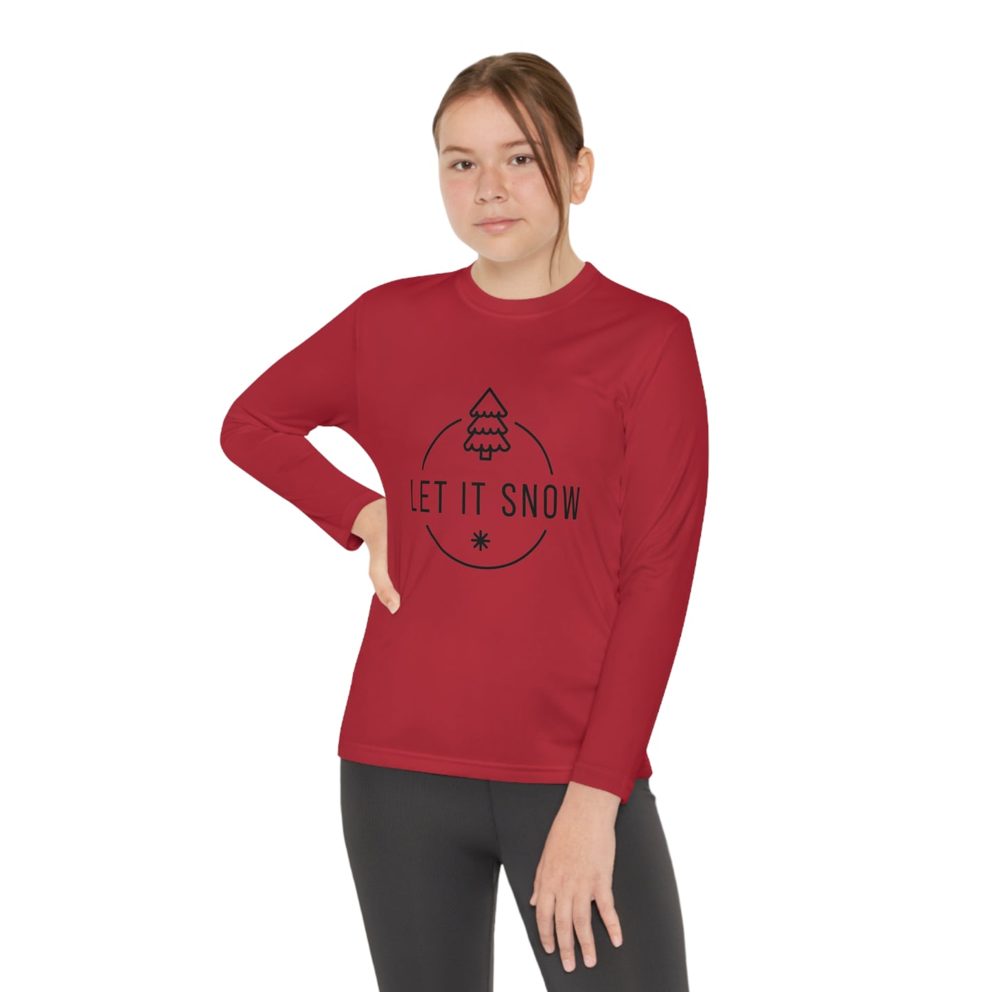 Let it snow- Youth Long Sleeve Competitor Tee