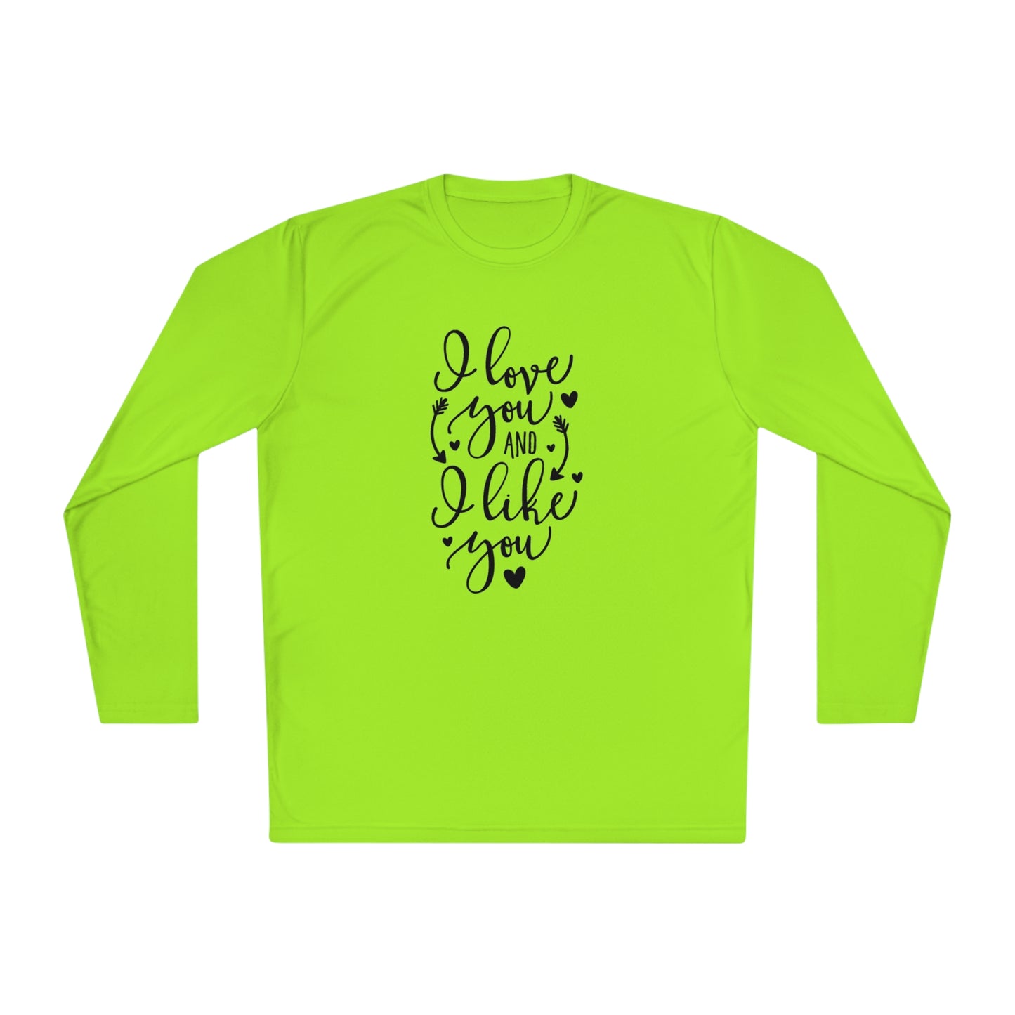 I love you and I like you - Unisex Lightweight Long Sleeve Tee