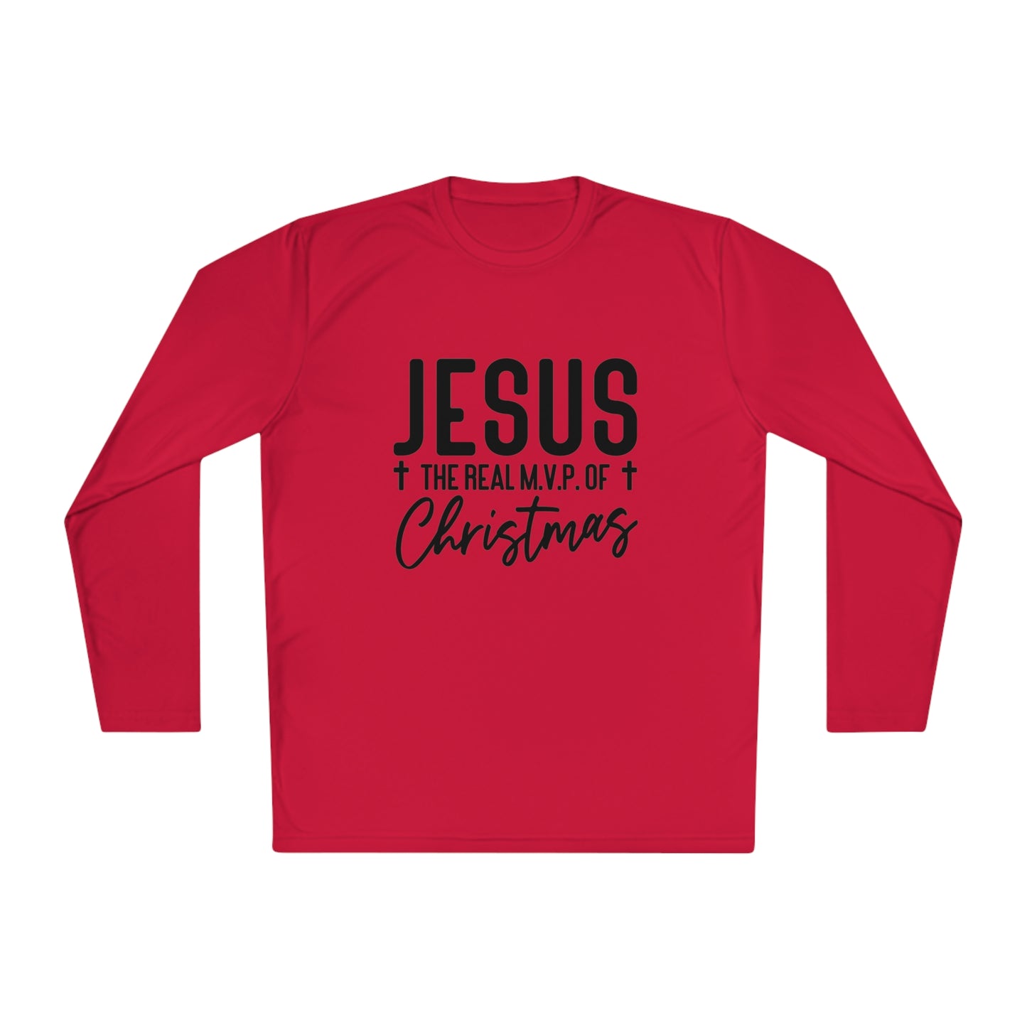 Jesus MVP of Christmas- Unisex Lightweight Long Sleeve Tee