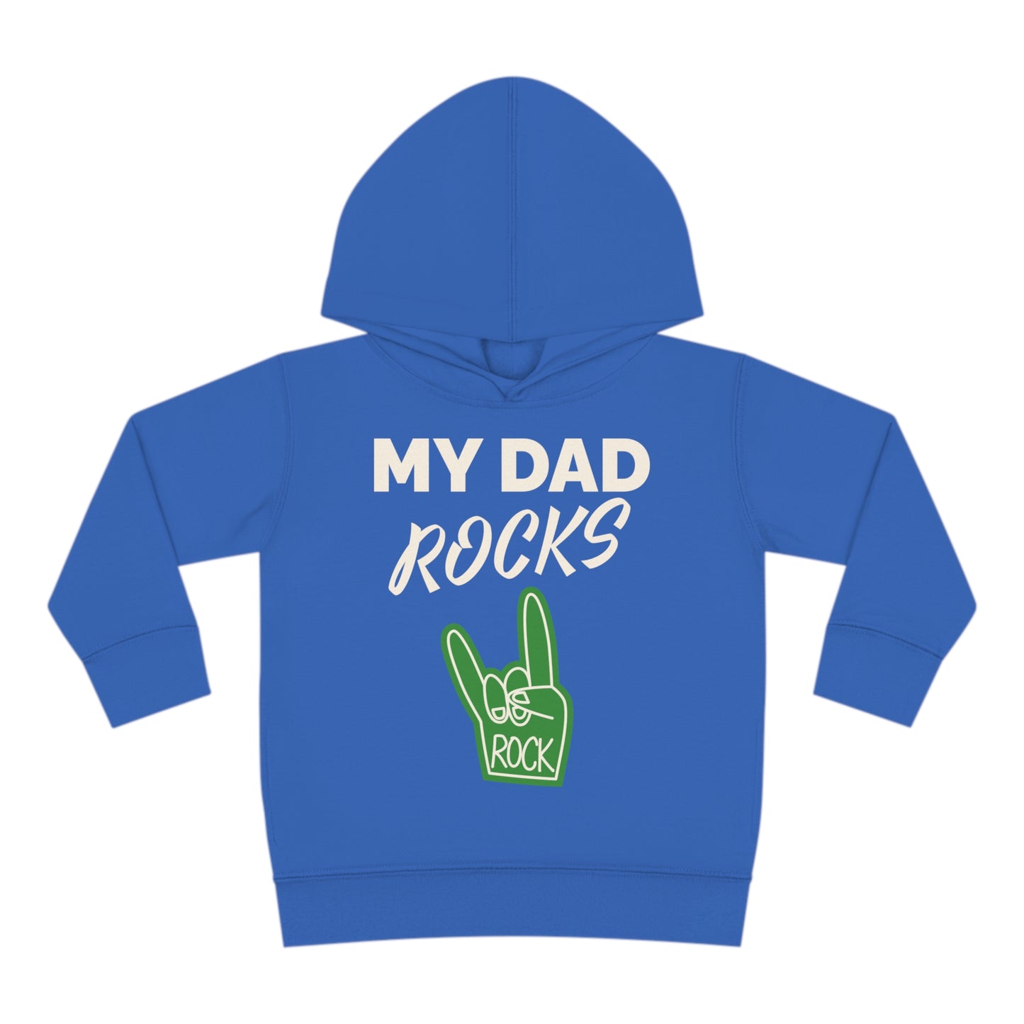 My dad rocks-Toddler Pullover Fleece Hoodie