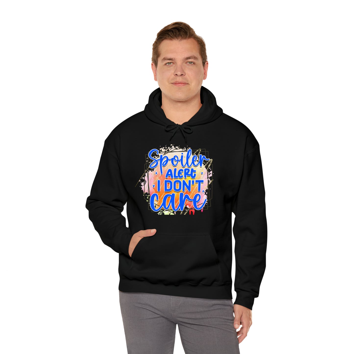 I DON'T CARE- Unisex Heavy Blend™ Hooded Sweatshirt