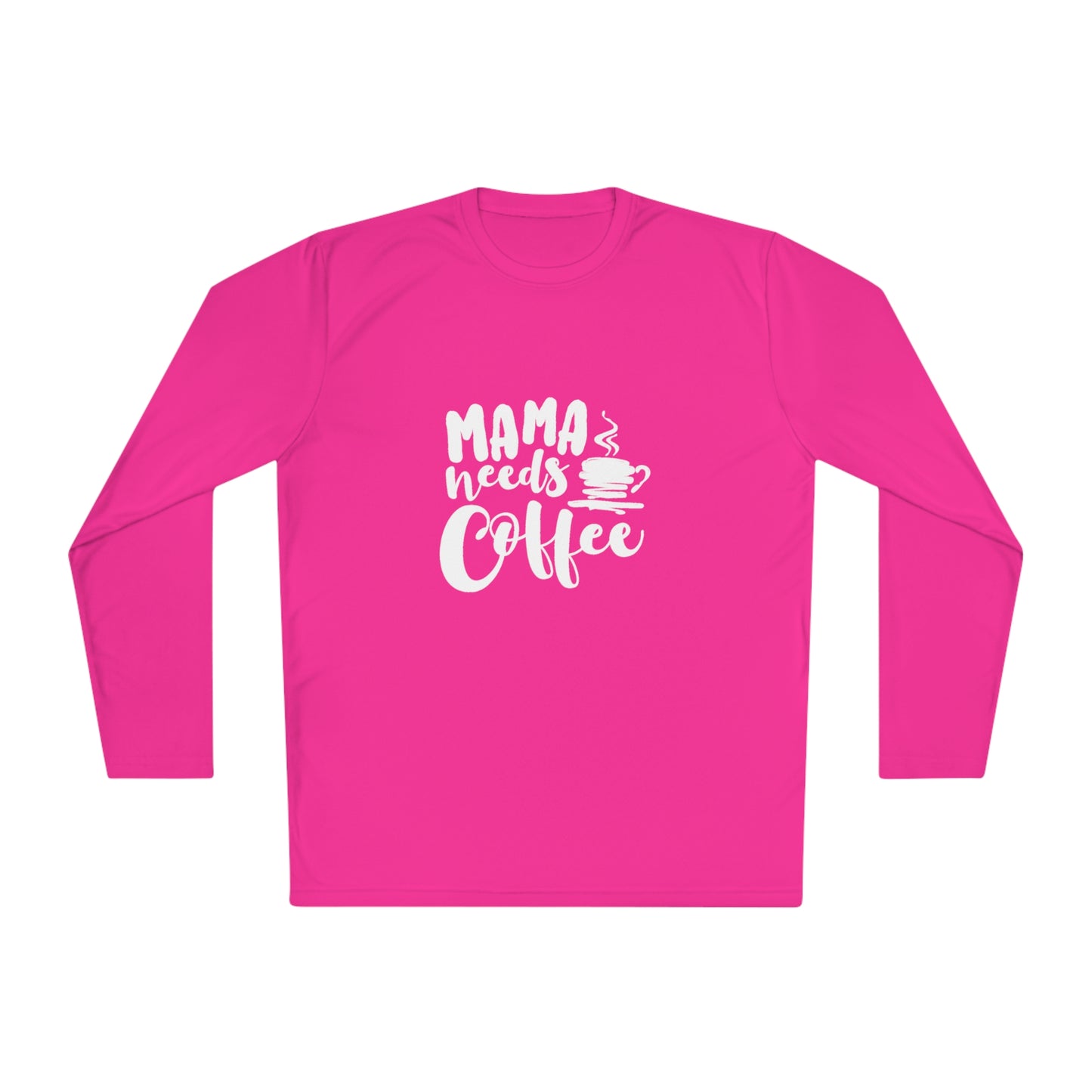 Momma needs coffee- Unisex Lightweight Long Sleeve Tee