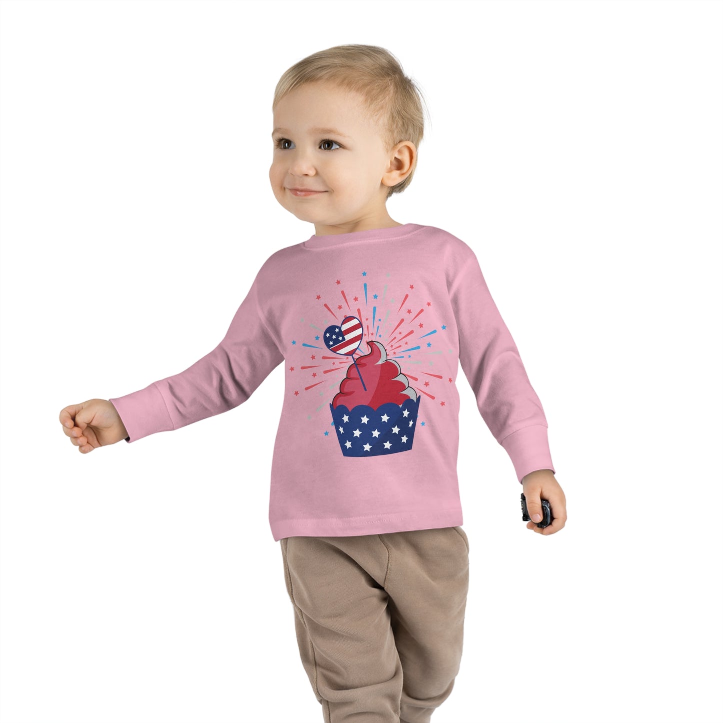 Independant cupcake-Toddler Long Sleeve Tee