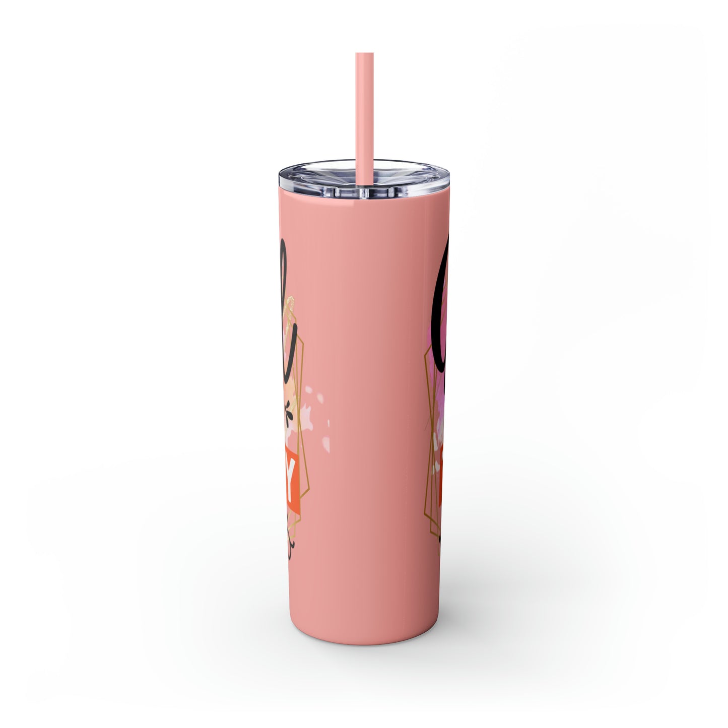 I see no good reason to act my age- Skinny Tumbler with Straw, 20oz