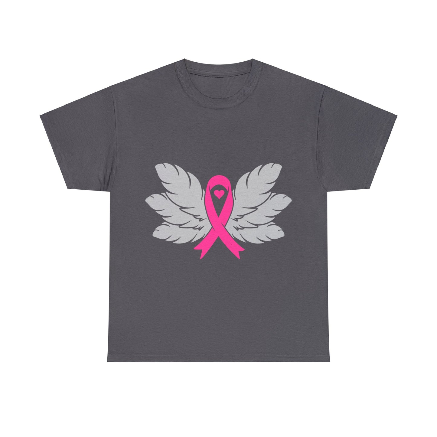 Breast Cancer Awareness -Feathers- Unisex Heavy Cotton Tee