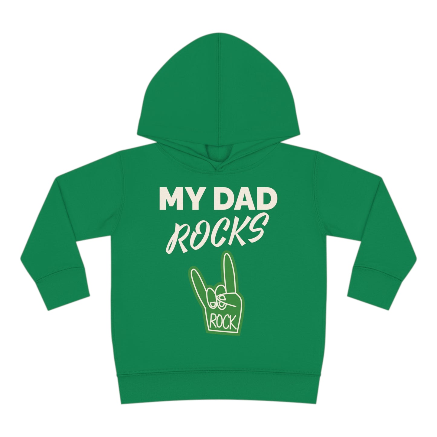 My dad rocks-Toddler Pullover Fleece Hoodie